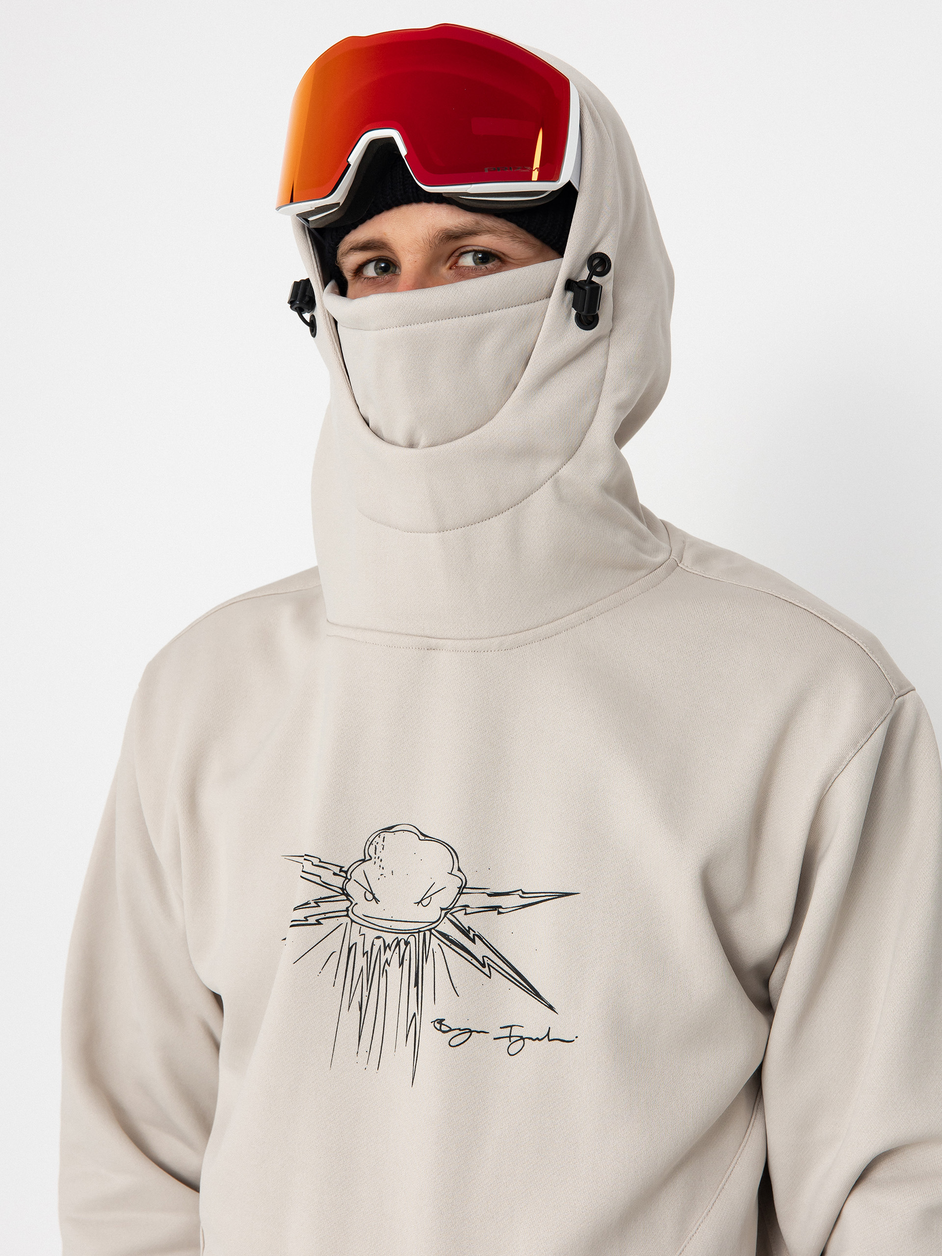 Mens Volcom Hydro Riding HD Active sweatshirt (stone)