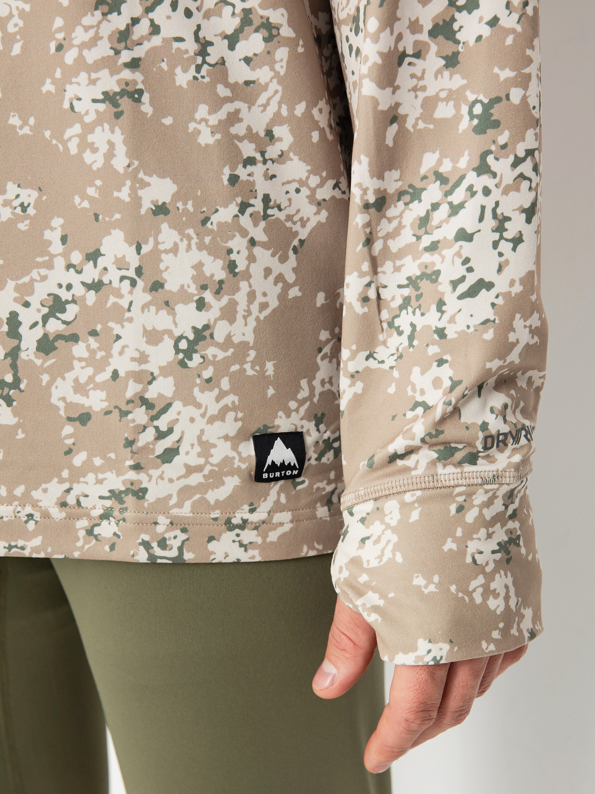 Burton Longsleeve Midweight Crew (snowfall camo)