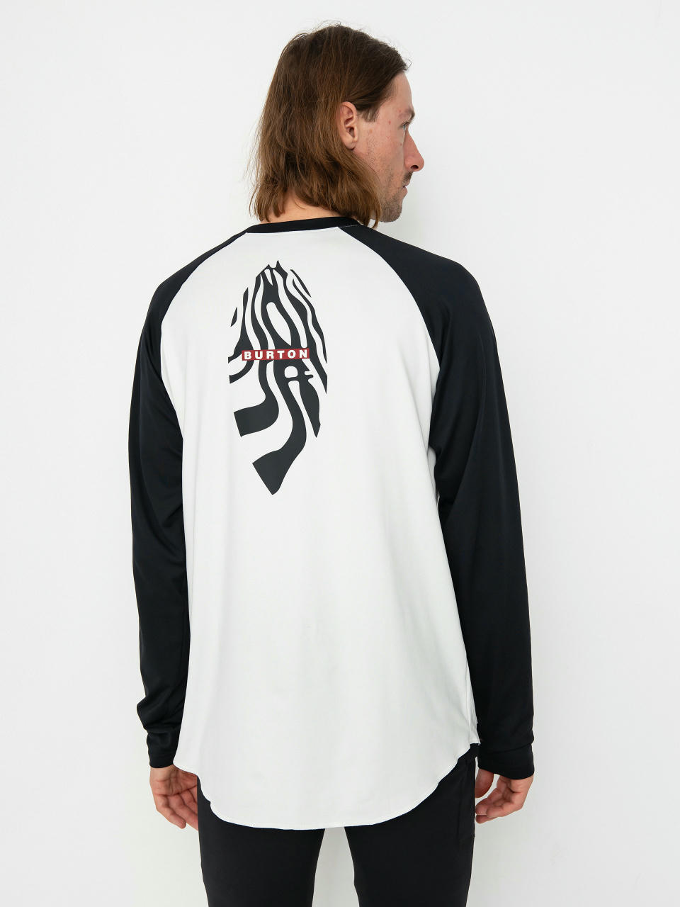 Burton Roadie Tech Midweight Crew Longsleeve (stout white/true black)