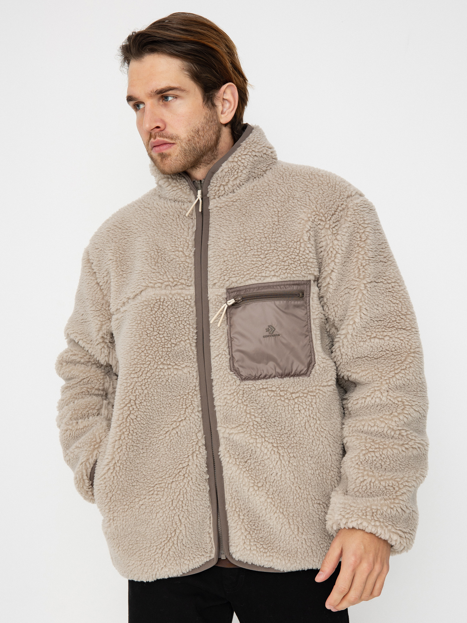 Converse Jacket Reversible Sherpa (classic taupe / truffle)