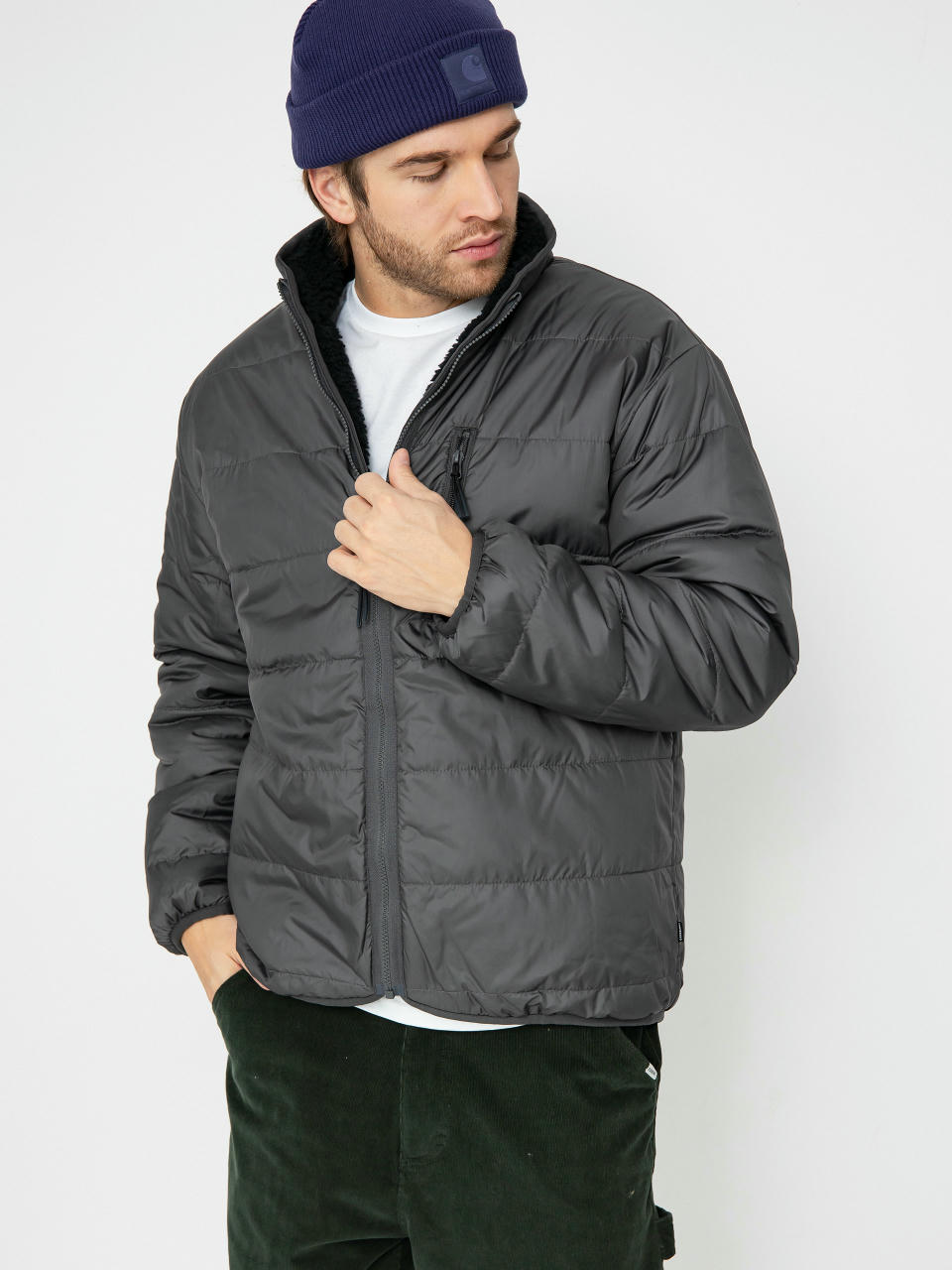 Converse Jacket Reversible Sherpa (converse black / dark matter)