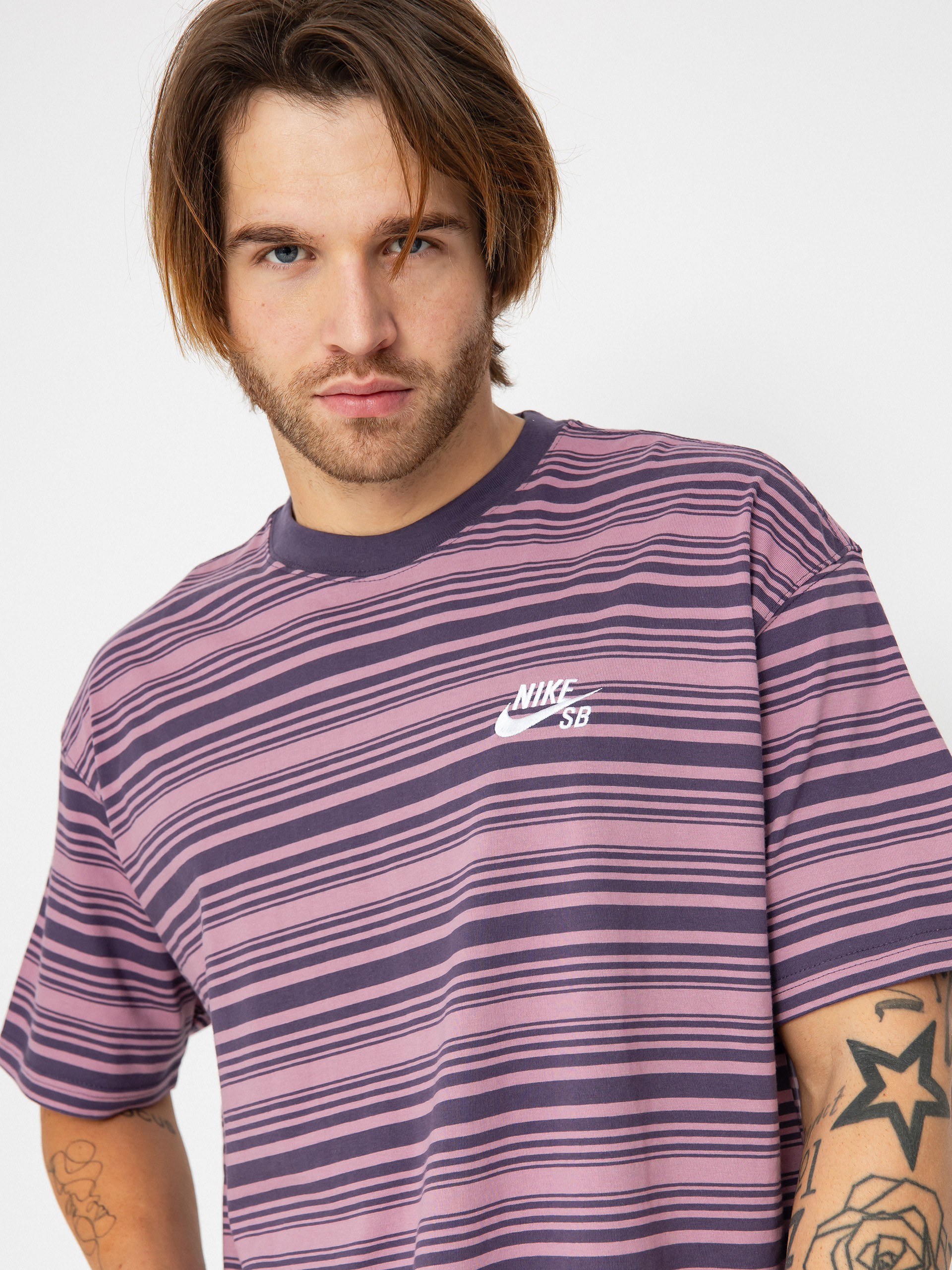Nike SB Stripe T-shirt (plum dust)