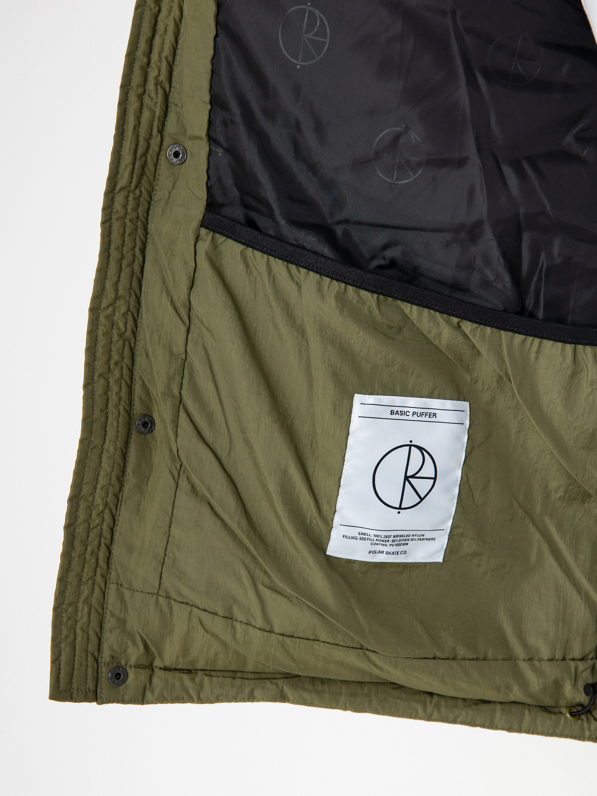Polar Skate Jacket Basic Puffer (army green)