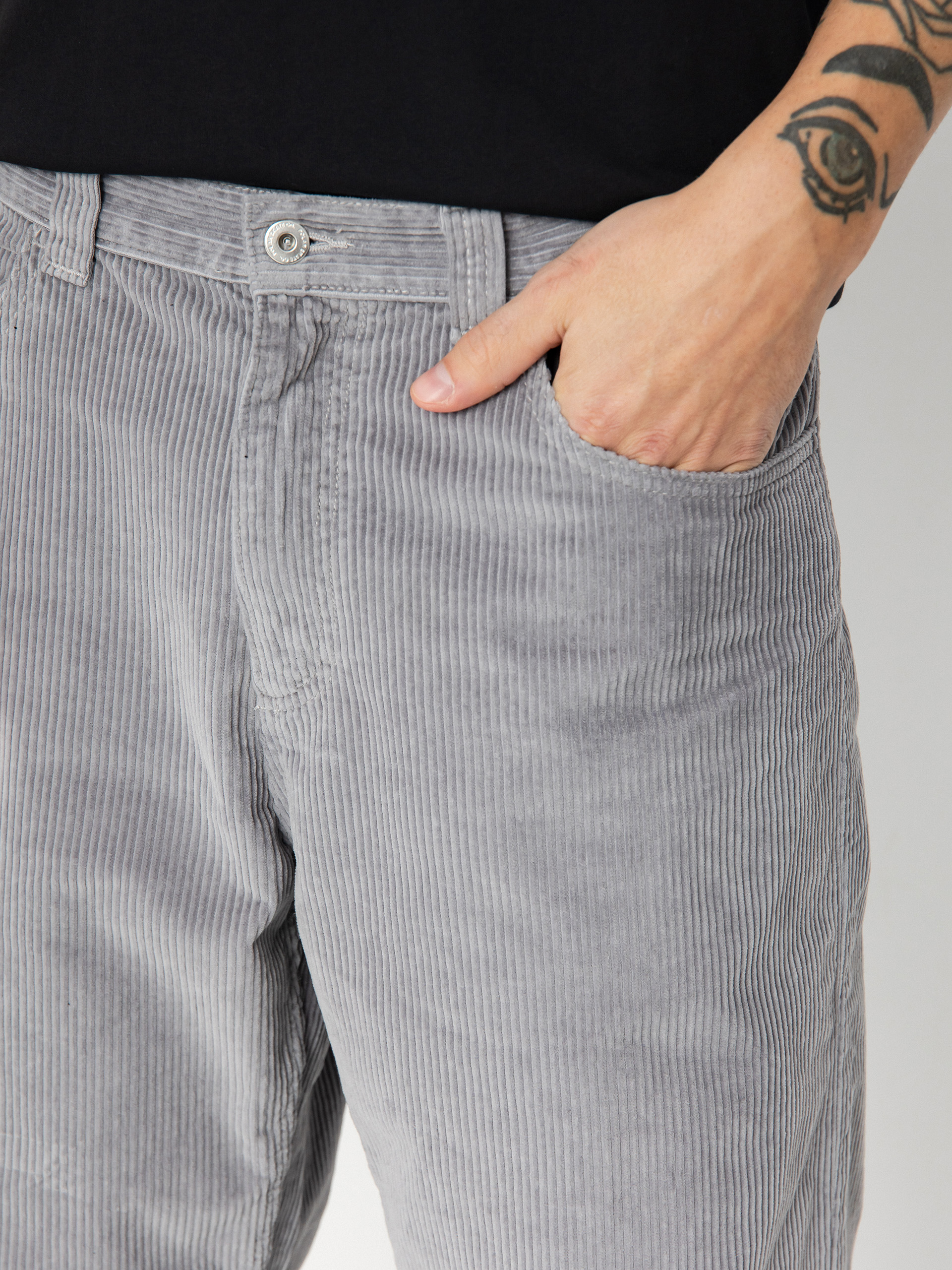 Polar Skate Pants 93! Cord - grey (silver)