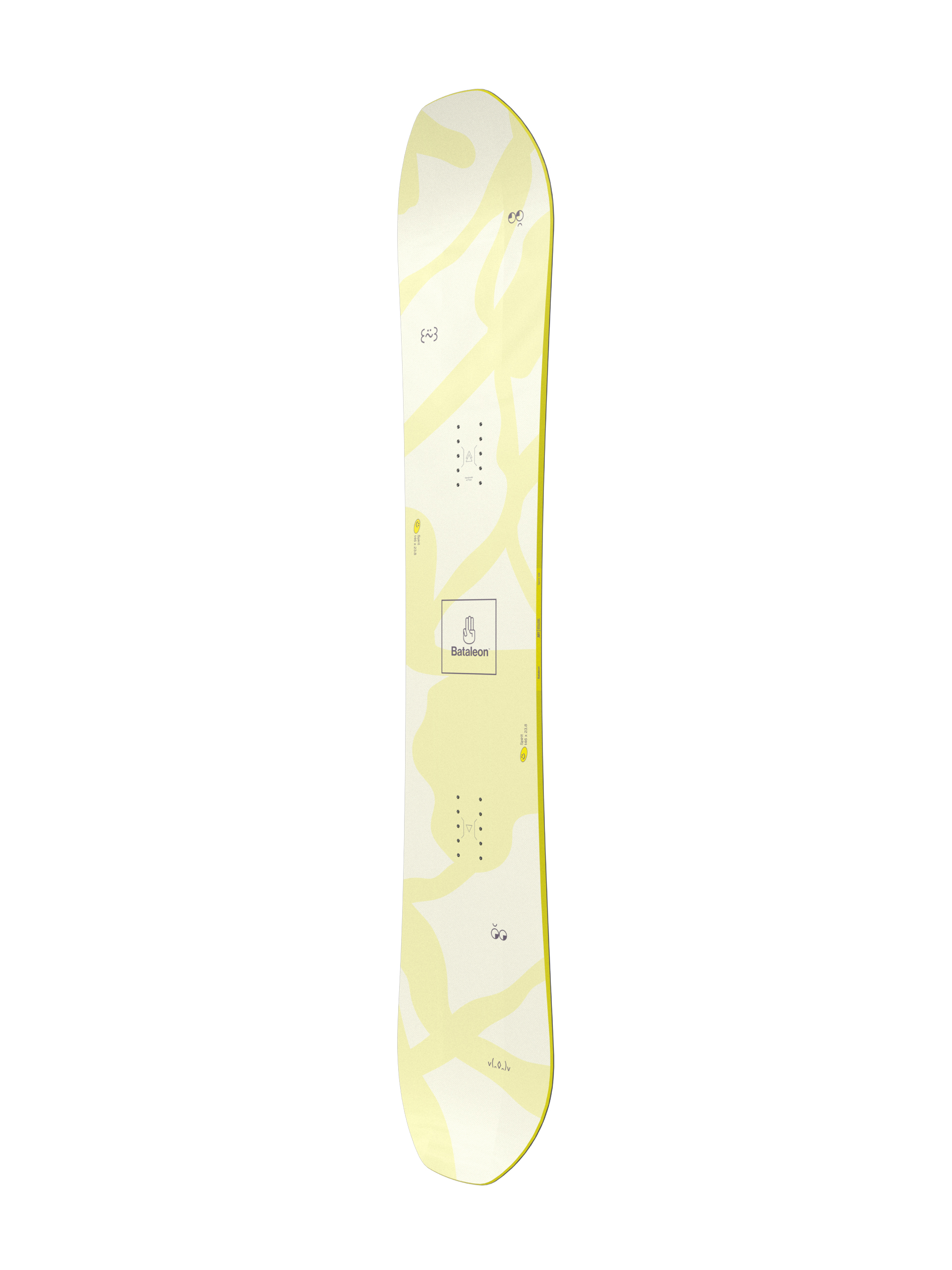 Bataleon Snowboard Spirit Wmn - white, yellow, multicolor