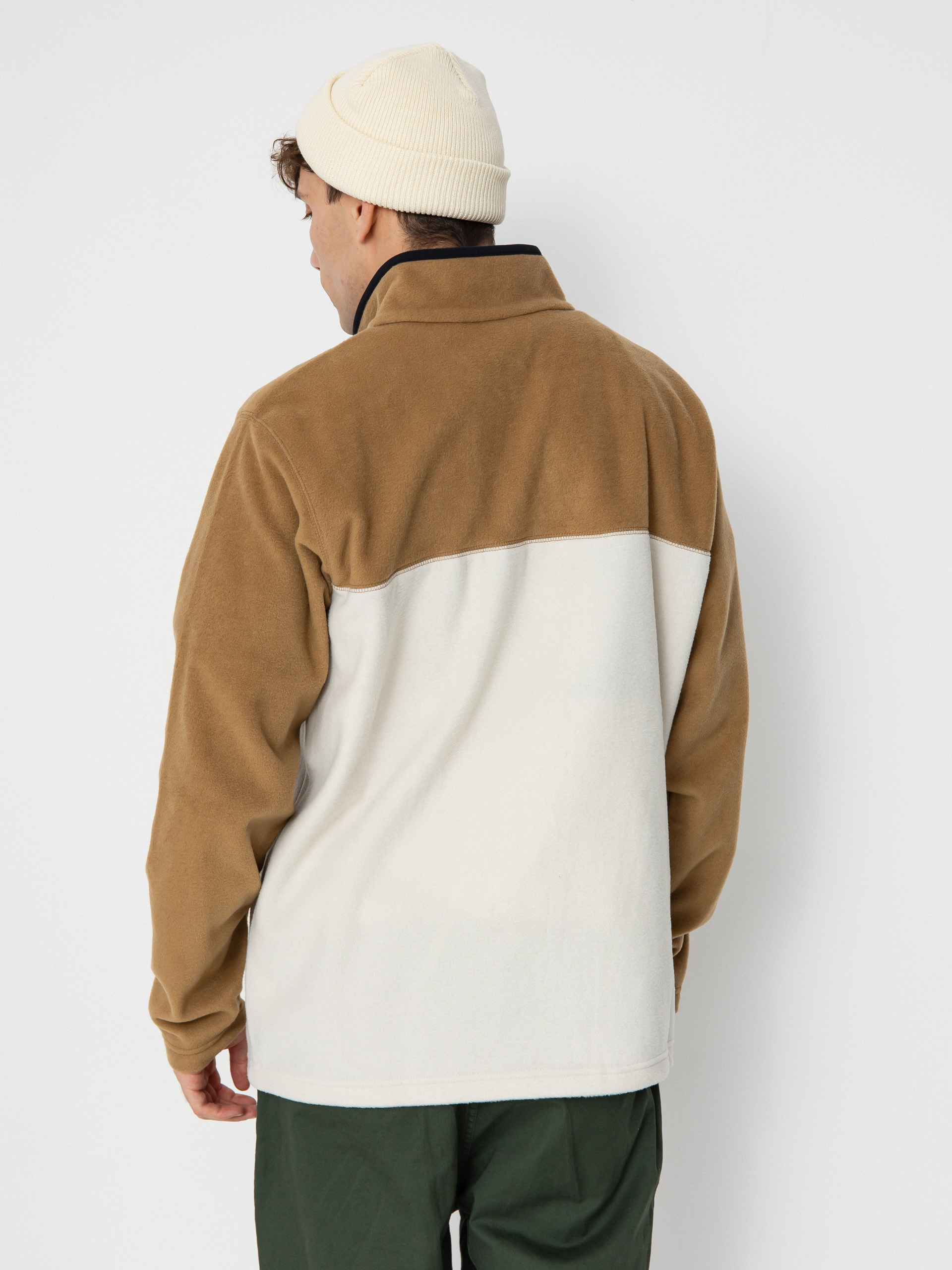 Herren Columbia Steens Mountain Half Snap II Fleece Jacke (dark stone del)