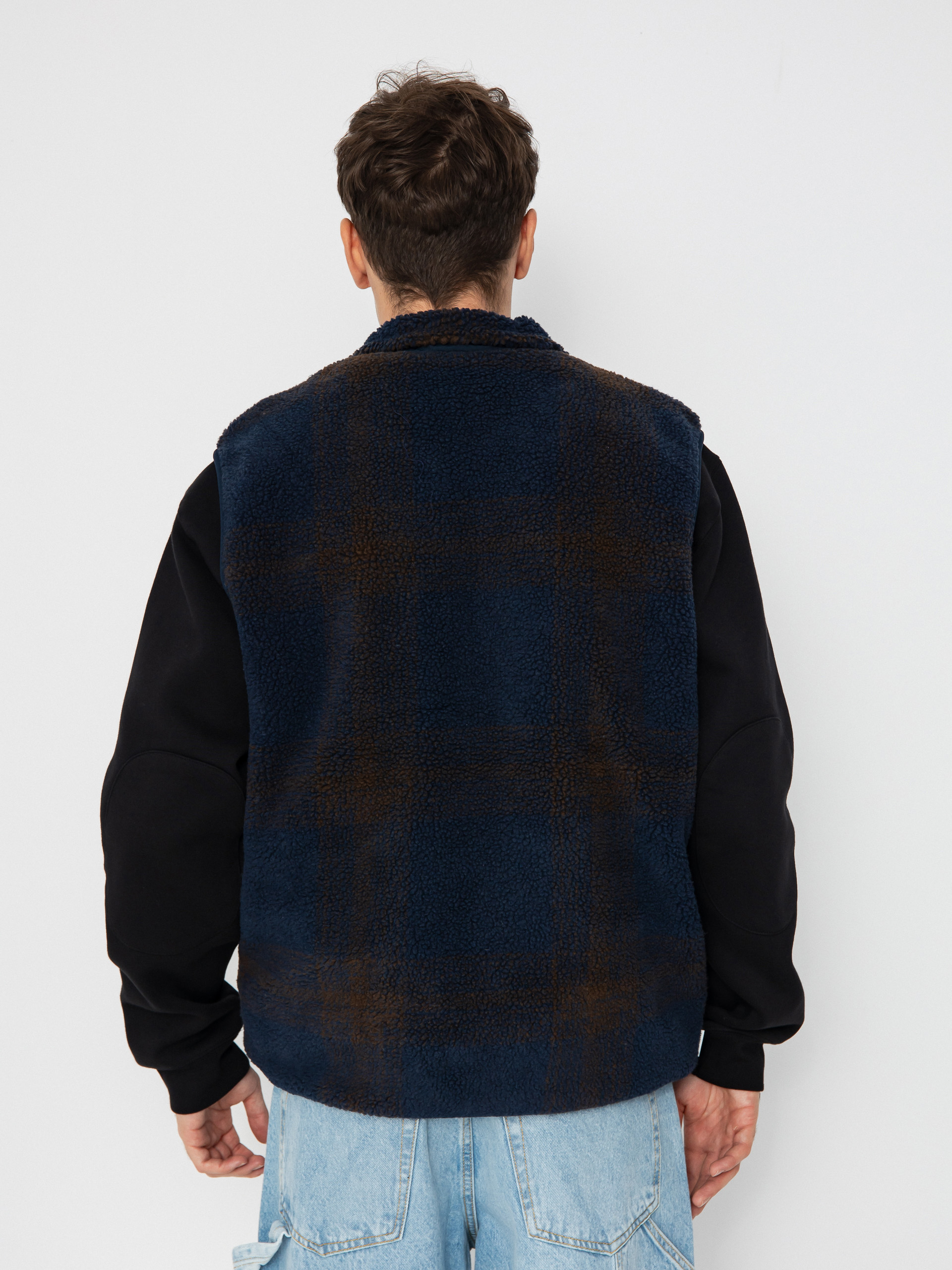 Element Vest Lake Vest Sherpa - navy blue (eclipse navy/java plaid)