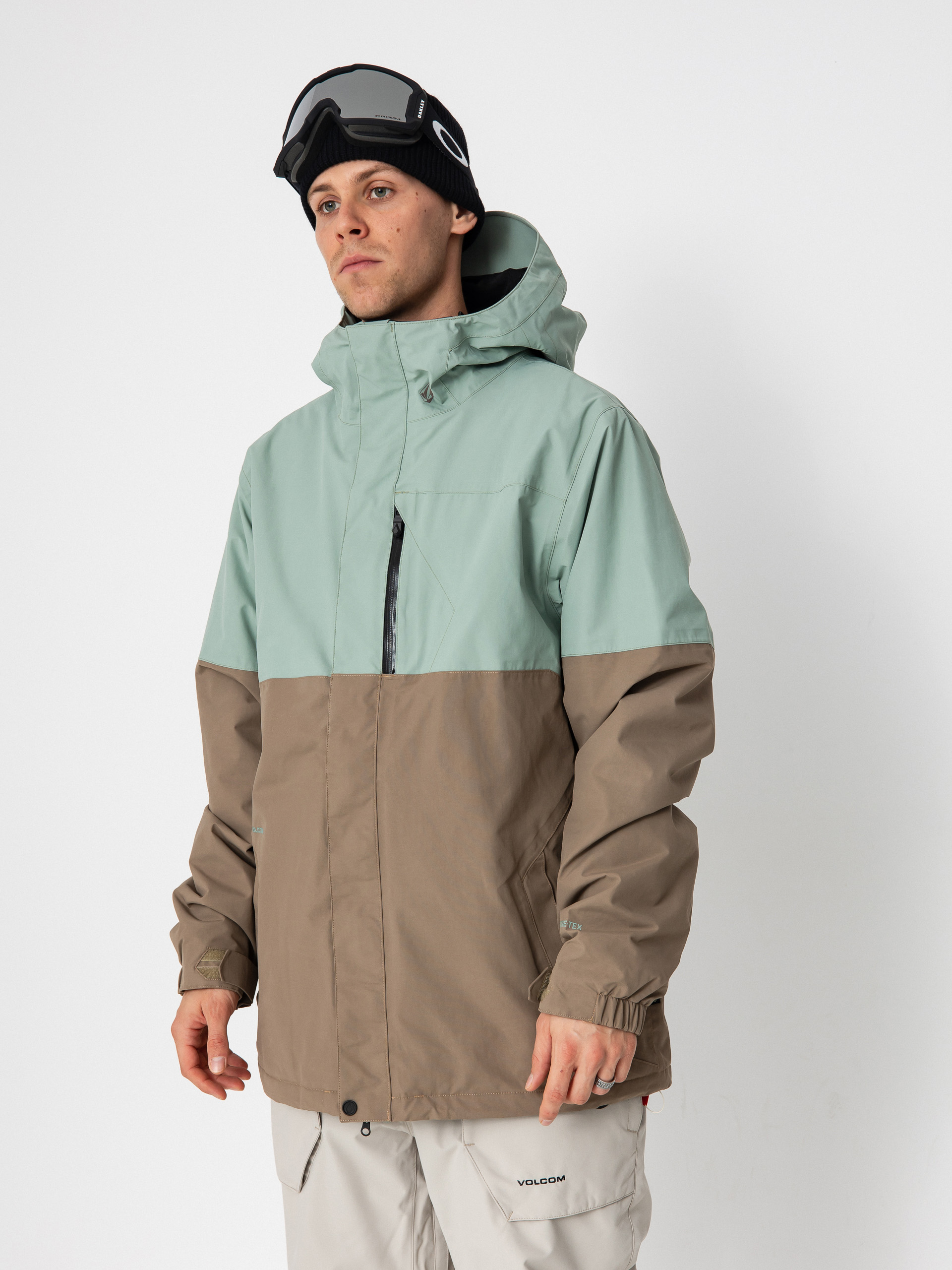 Herren Volcom Snowboard Jacke L Ins Gore Tex (agave)