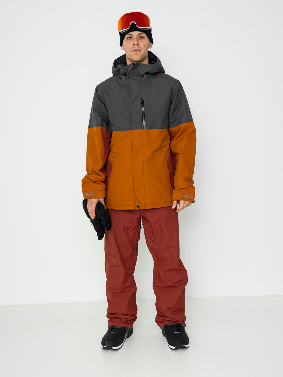 Herren Volcom Snowboard Jacke L Ins Gore Tex (caramel)