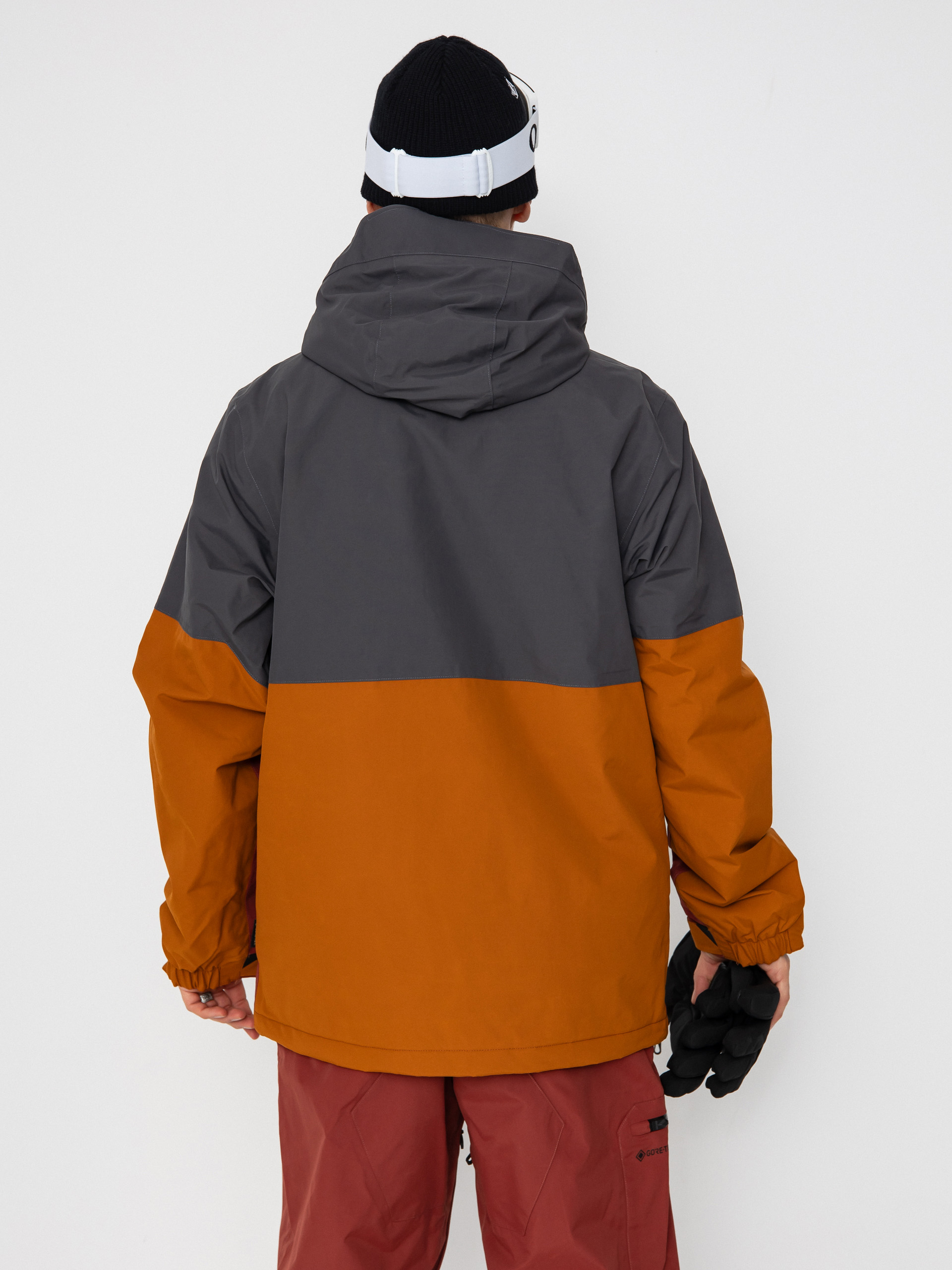 Mens Volcom Snowboard jacket L Ins Gore Tex (caramel)