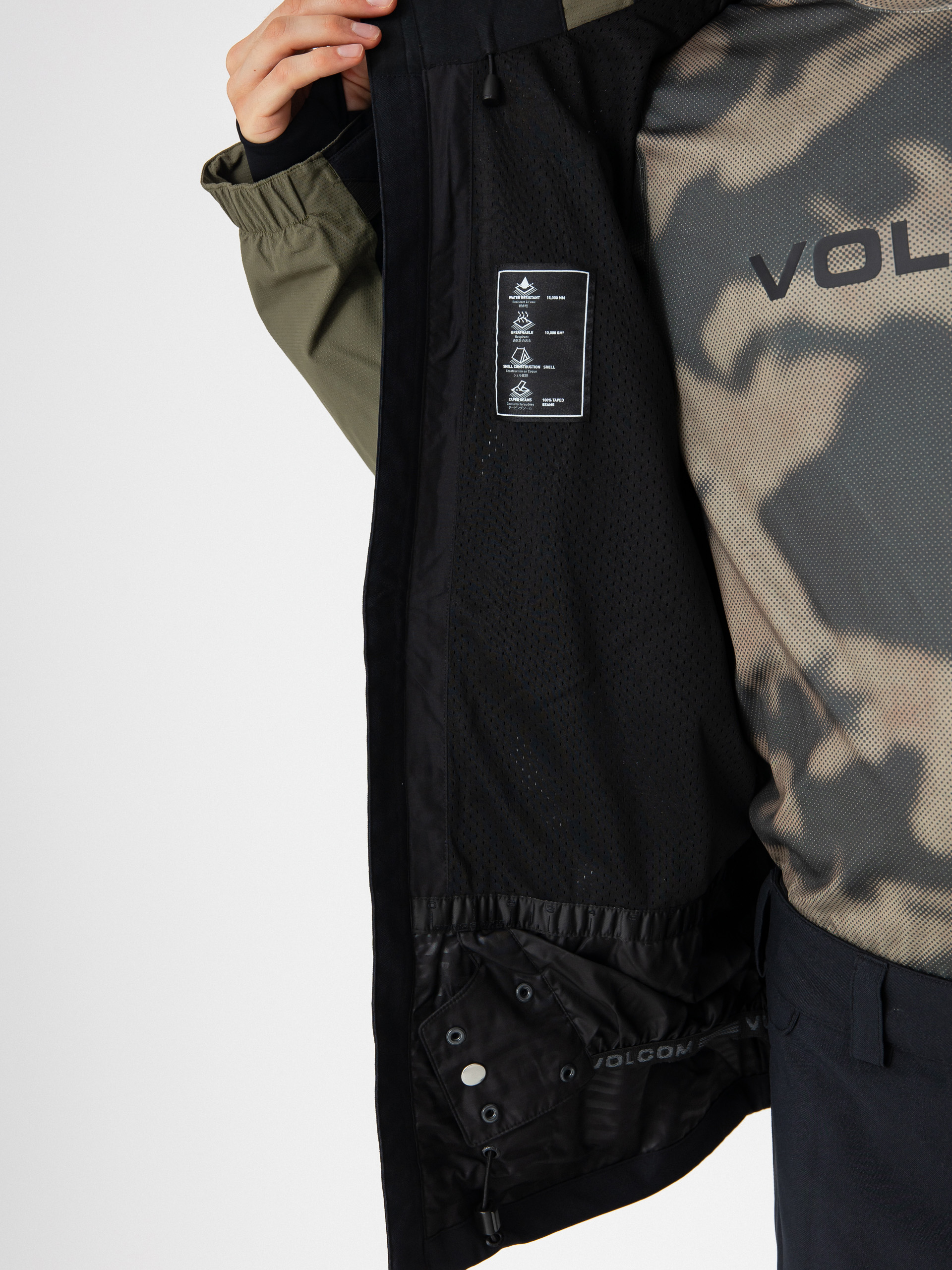 Mens Volcom Snowboard jacket V.Co Wfo (black)