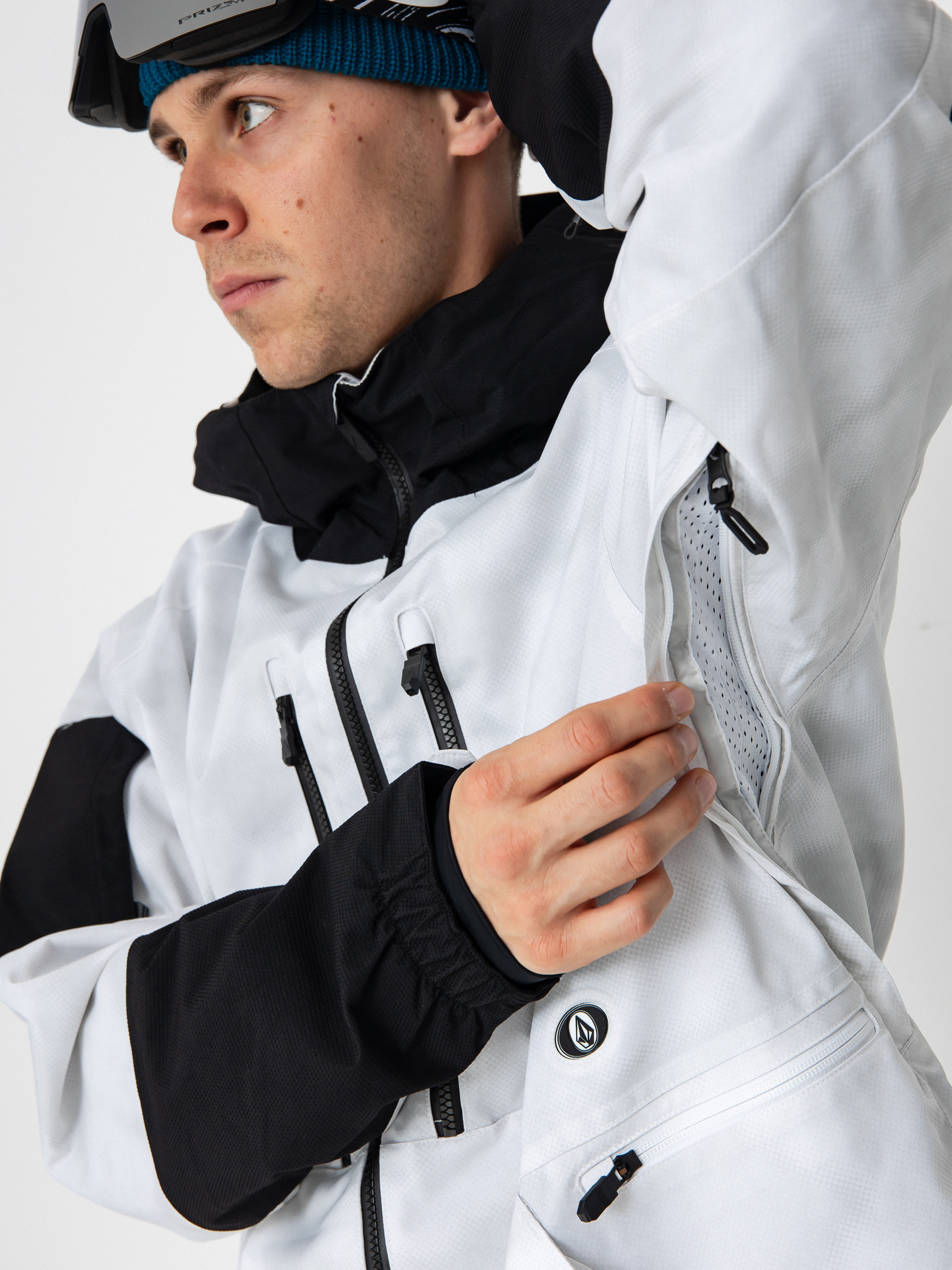 Mens Volcom Snowboard jacket V.Co Wfo (white camo)