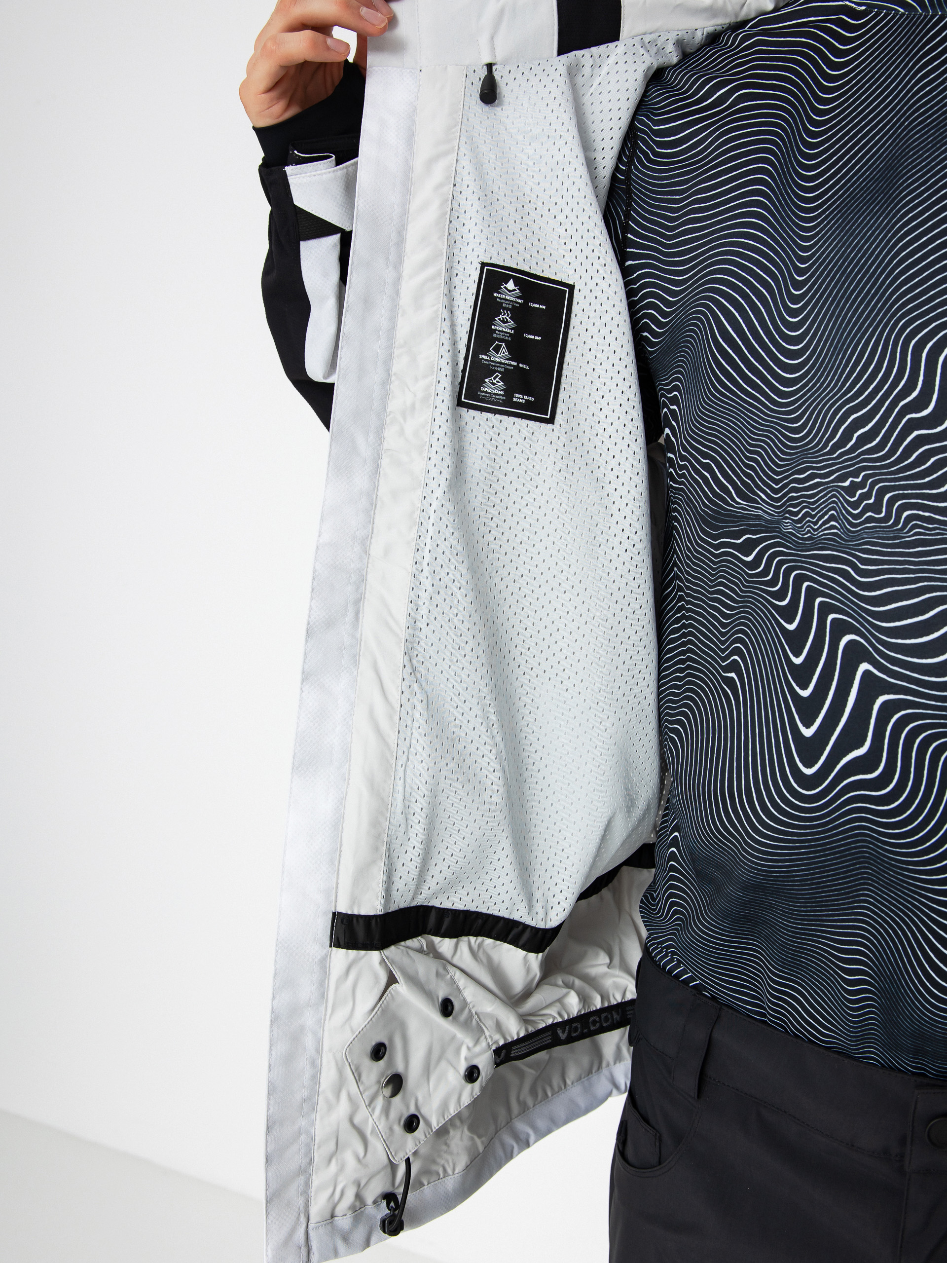 Mens Volcom Snowboard jacket V.Co Wfo (white camo)