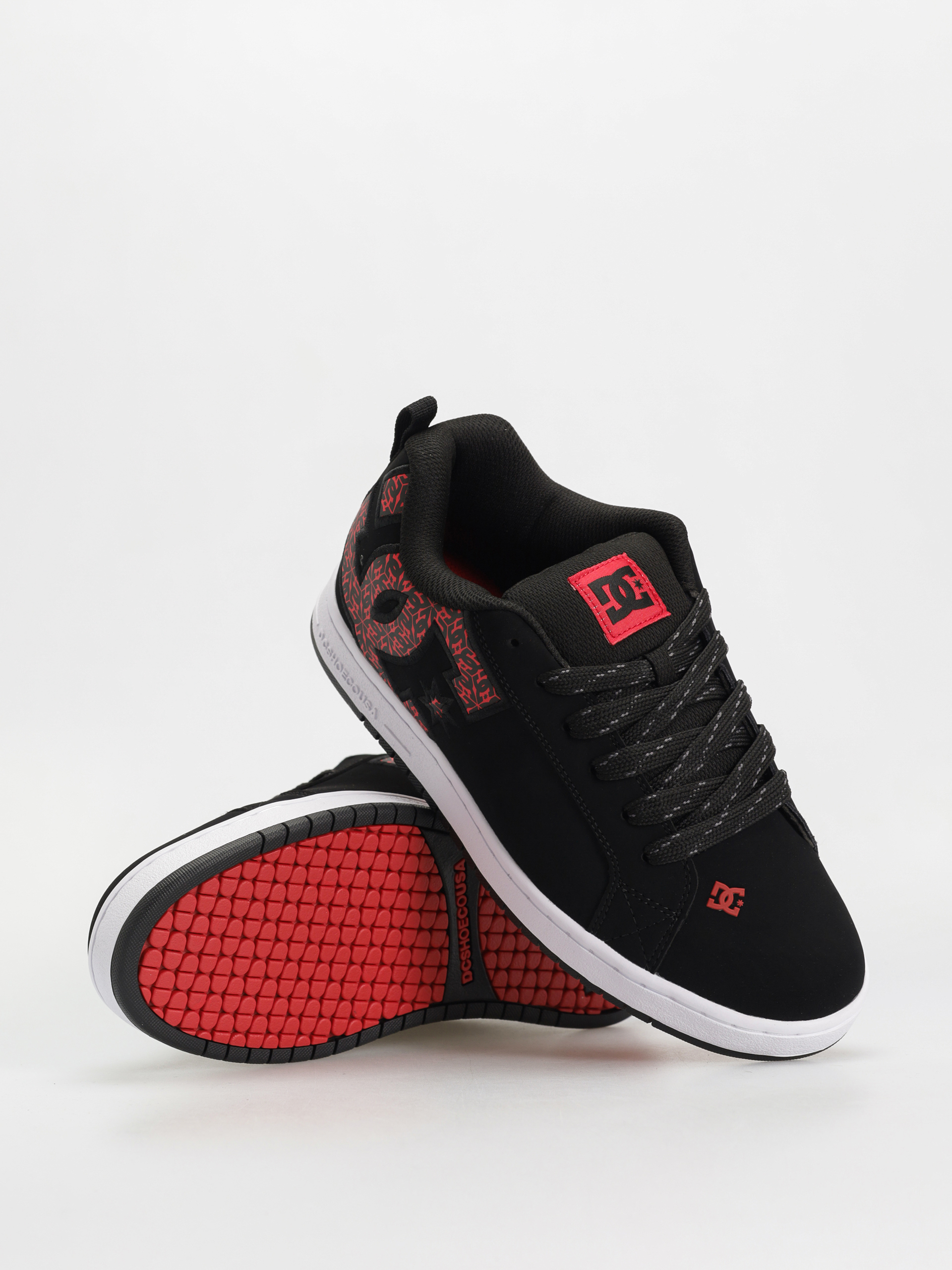 DC Court Graffik Shoes (black/white/red)
