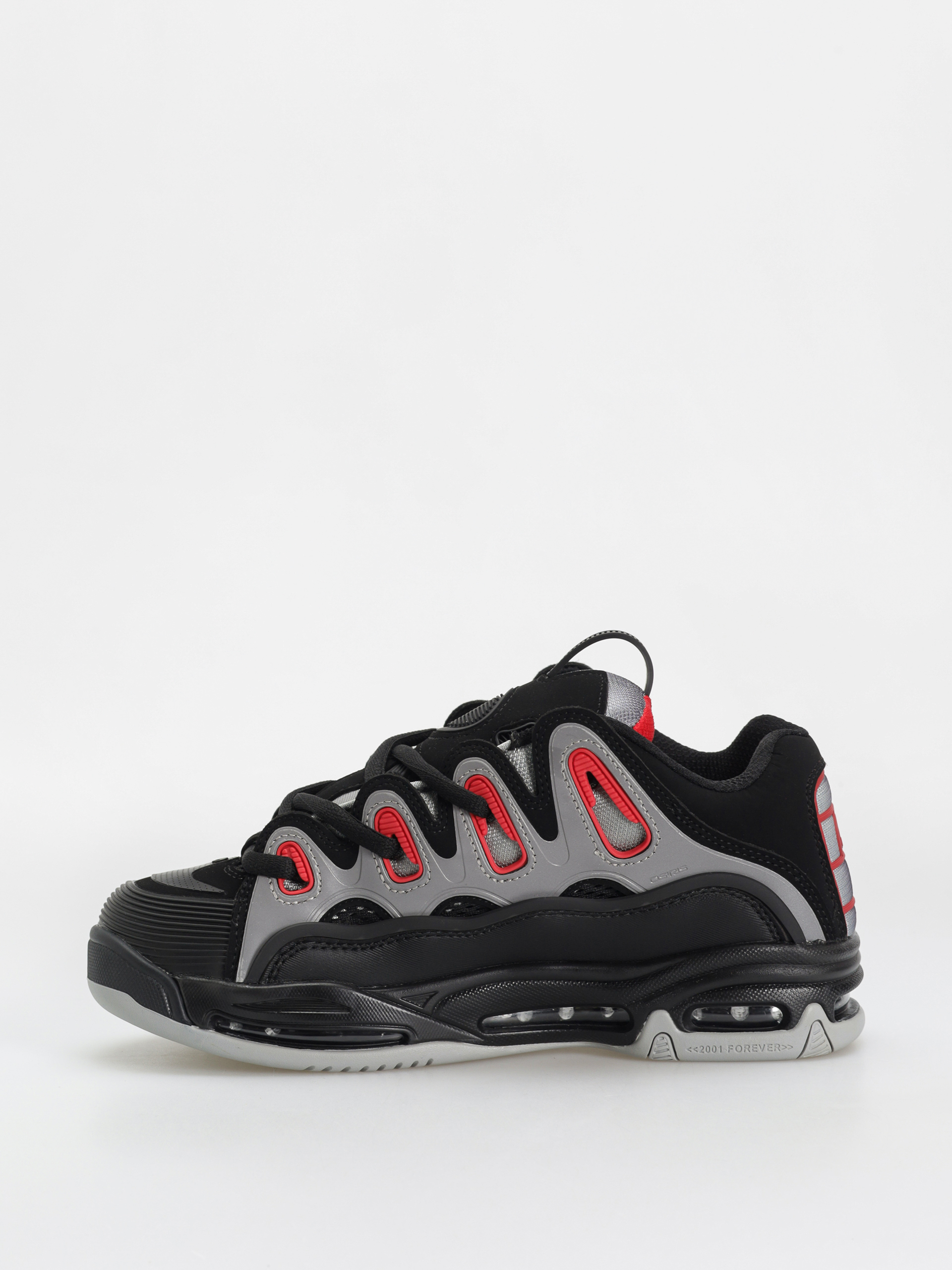 Osiris D3 2001 Schuhe (blk/lt.gry/red)