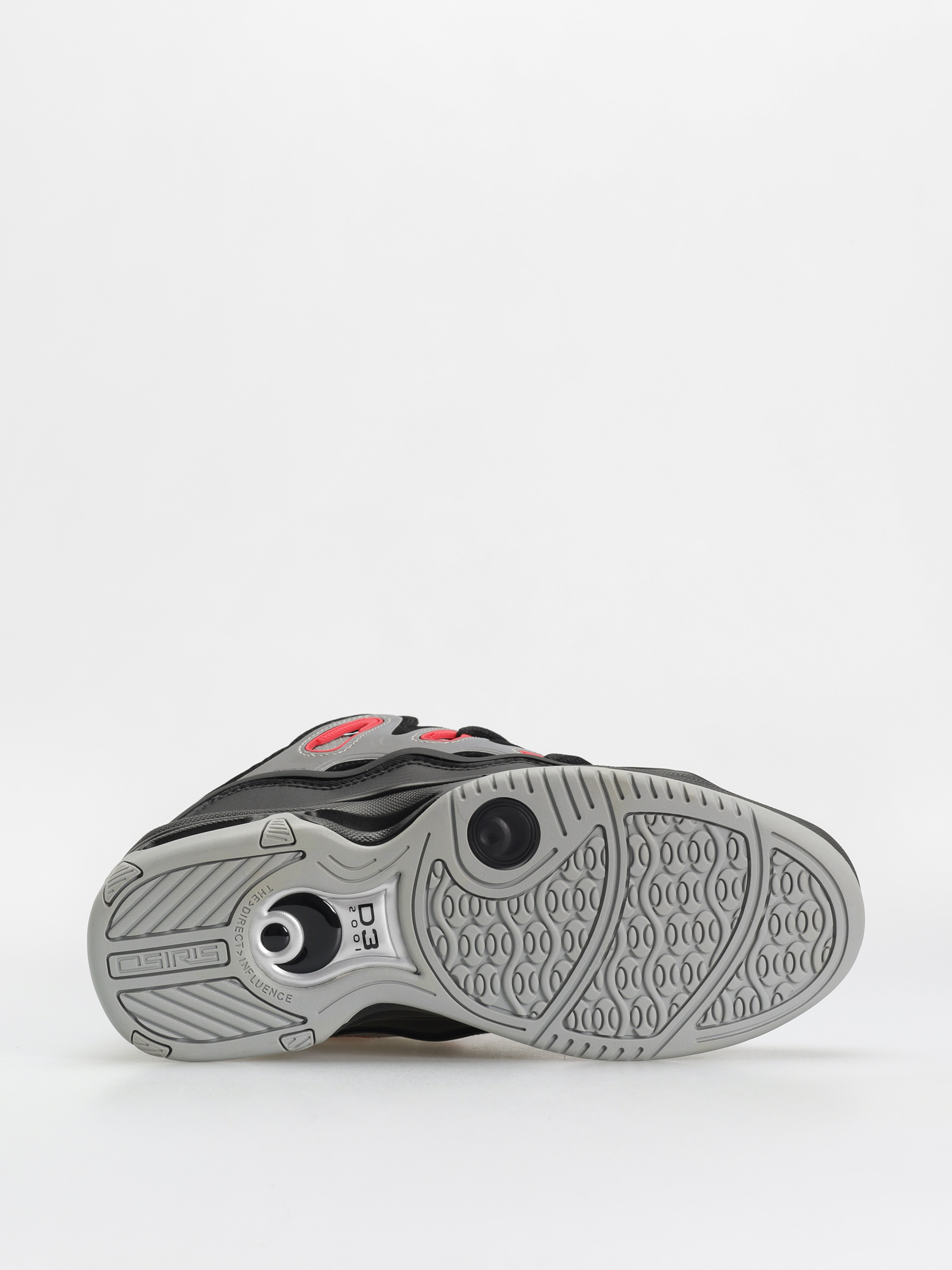 Osiris D3 2001 Schuhe (blk/lt.gry/red)