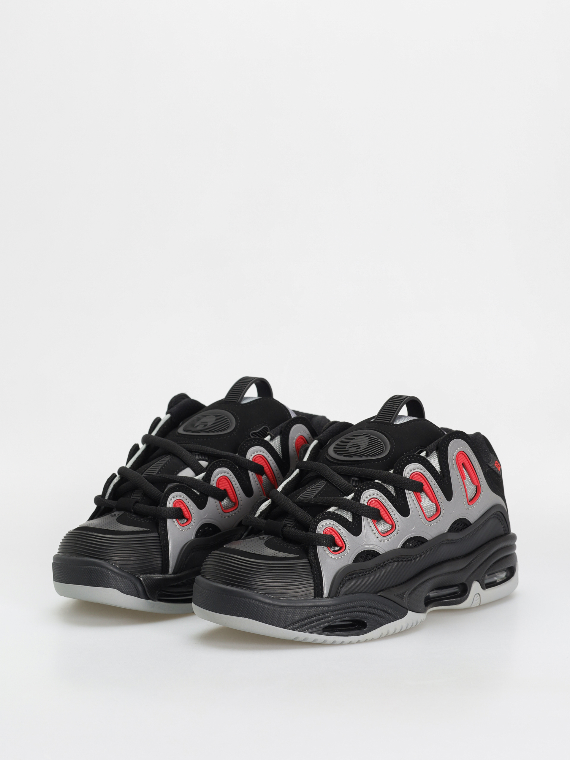 Osiris D3 2001 Schuhe (blk/lt.gry/red)