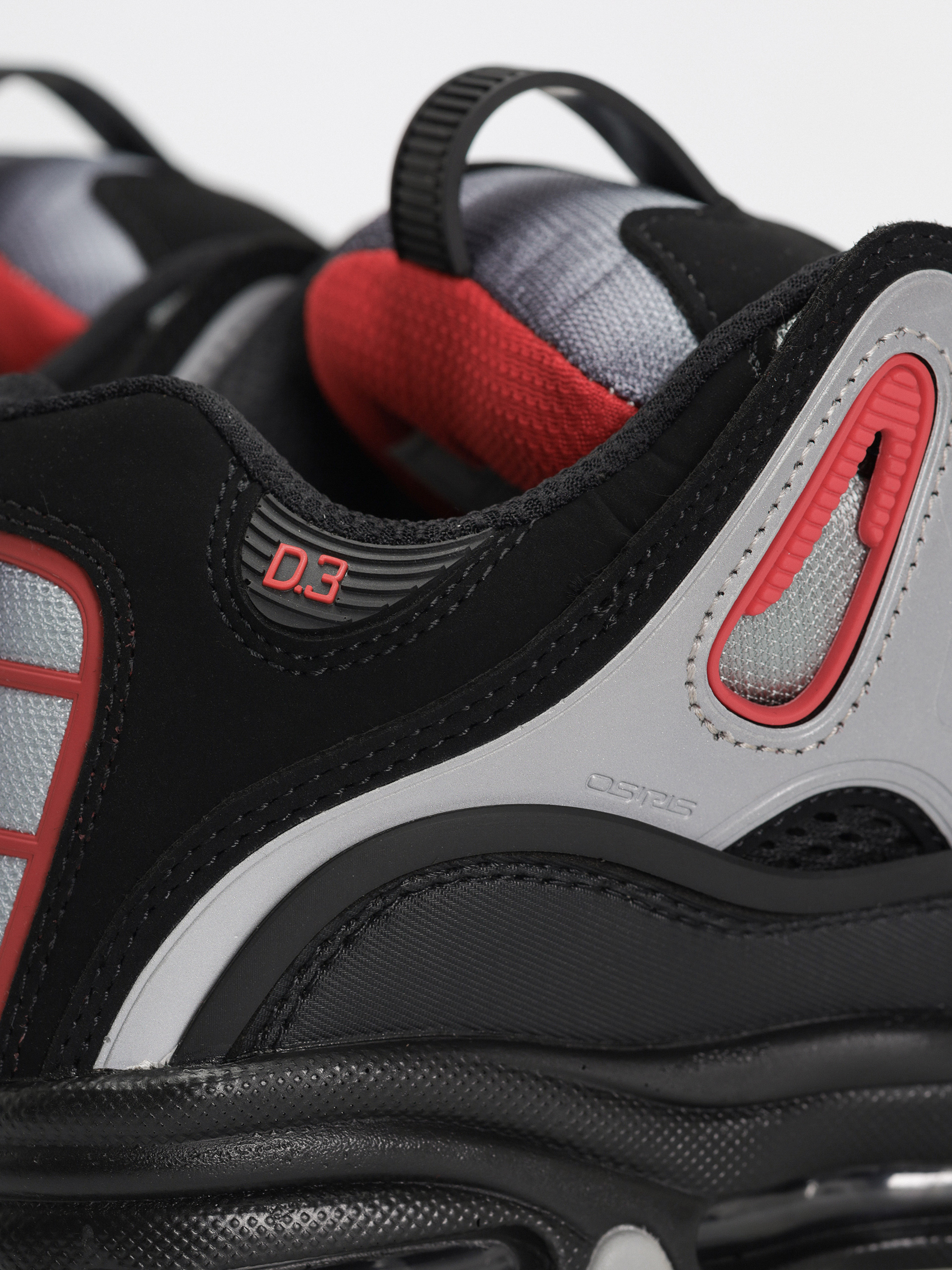 Osiris D3 2001 Schuhe (blk/lt.gry/red)