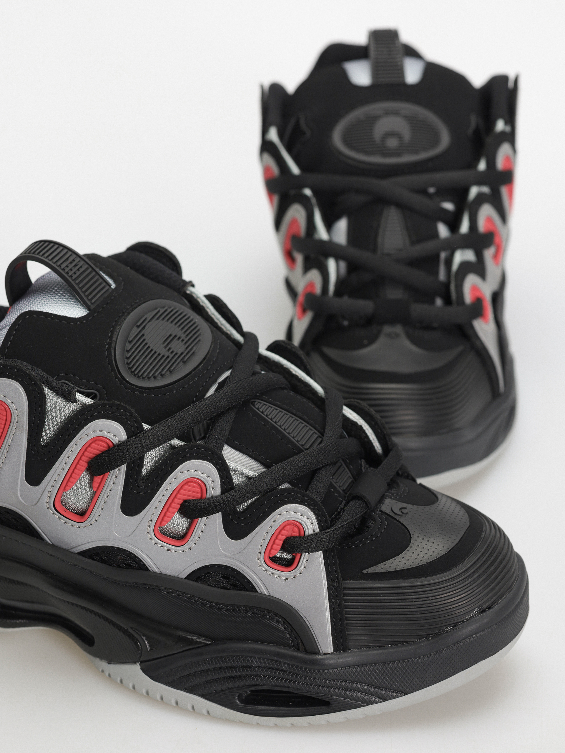 Osiris D3 2001 Schuhe (blk/lt.gry/red)