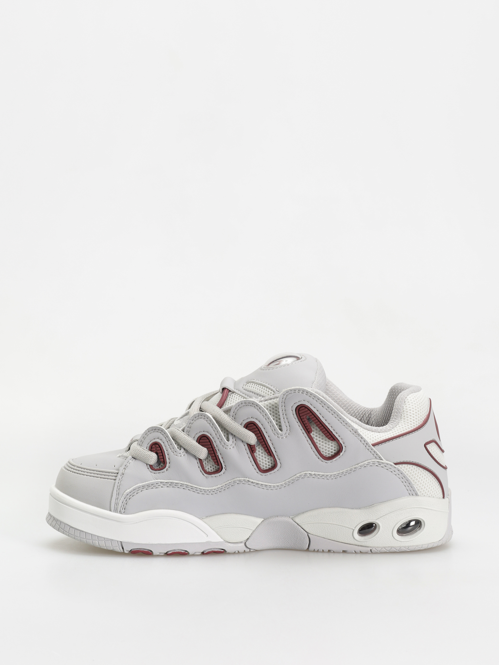 Osiris D3 OG Schuhe (grey/grey/maroon)