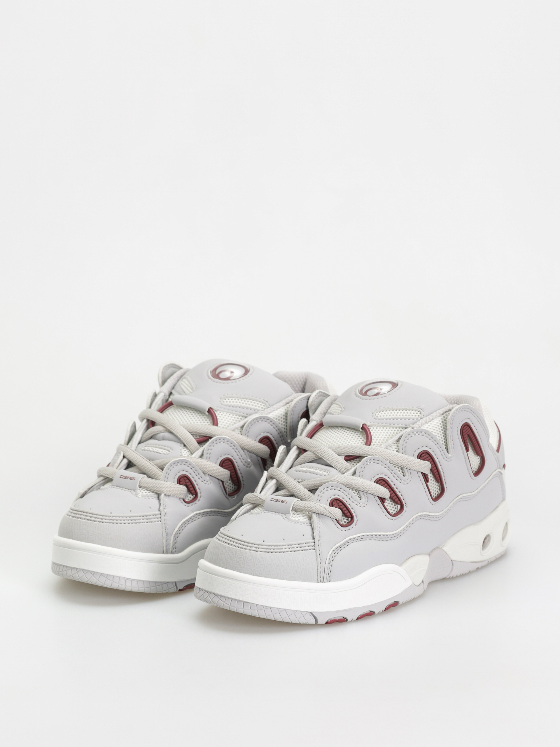 Osiris D3 OG Schuhe (grey/grey/maroon)