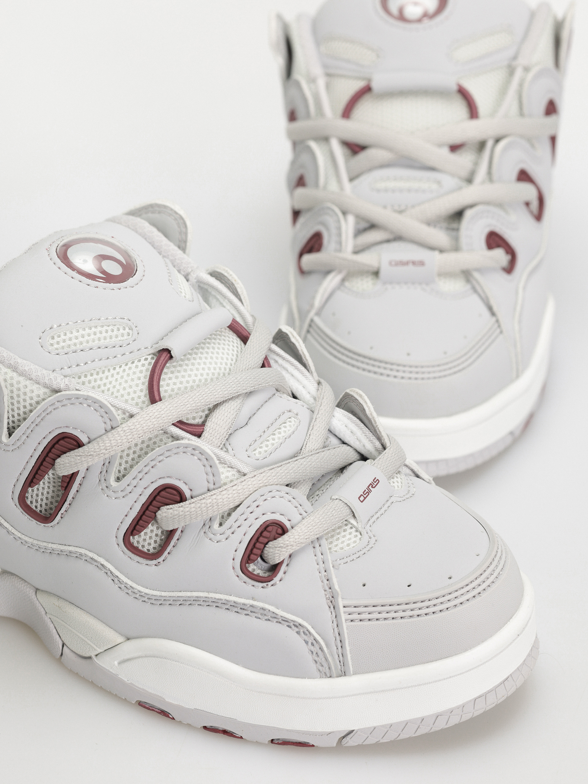 Osiris D3 OG Schuhe (grey/grey/maroon)