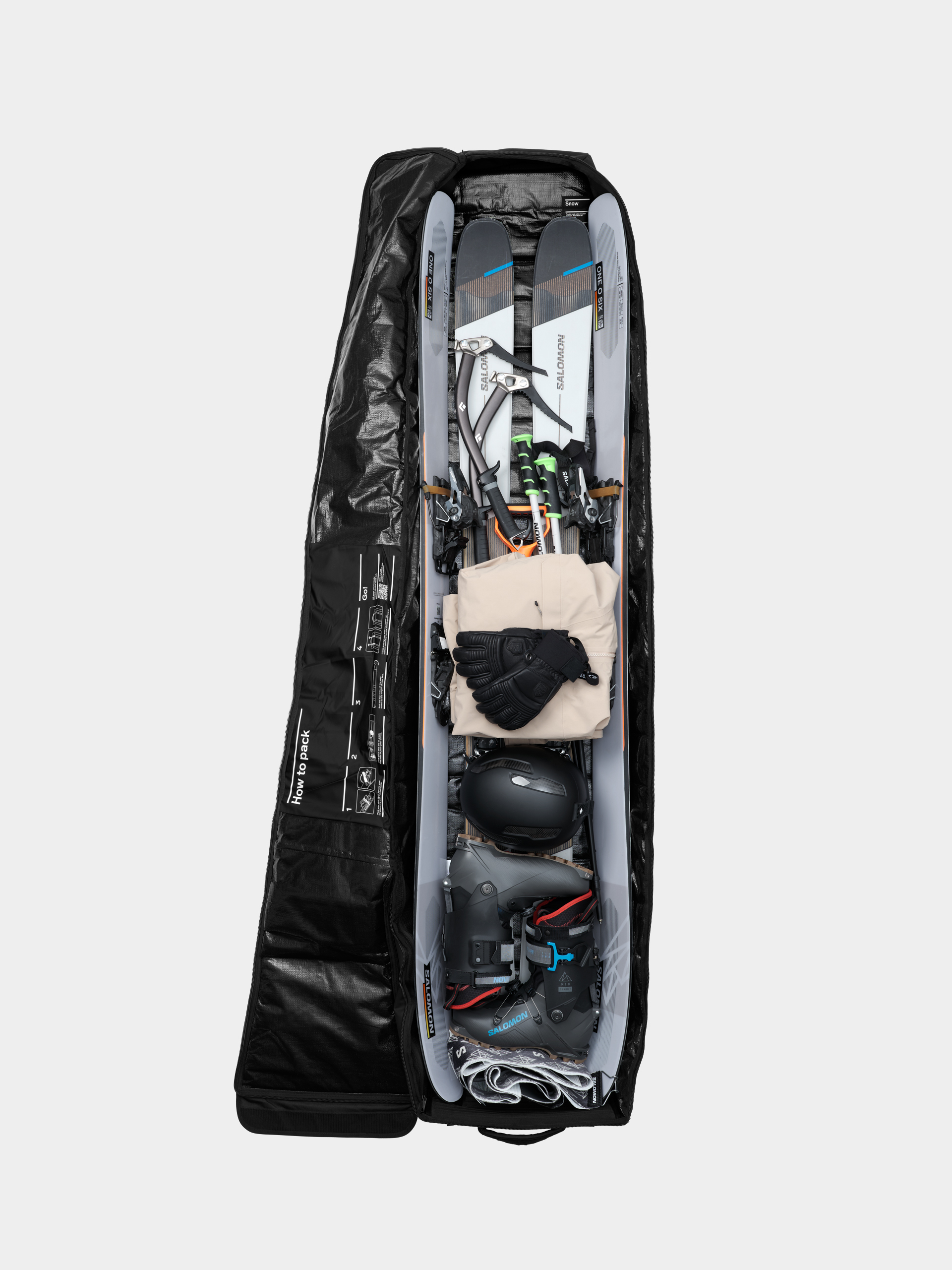 Db Ski bag Snow Roller Pro - black (black out)