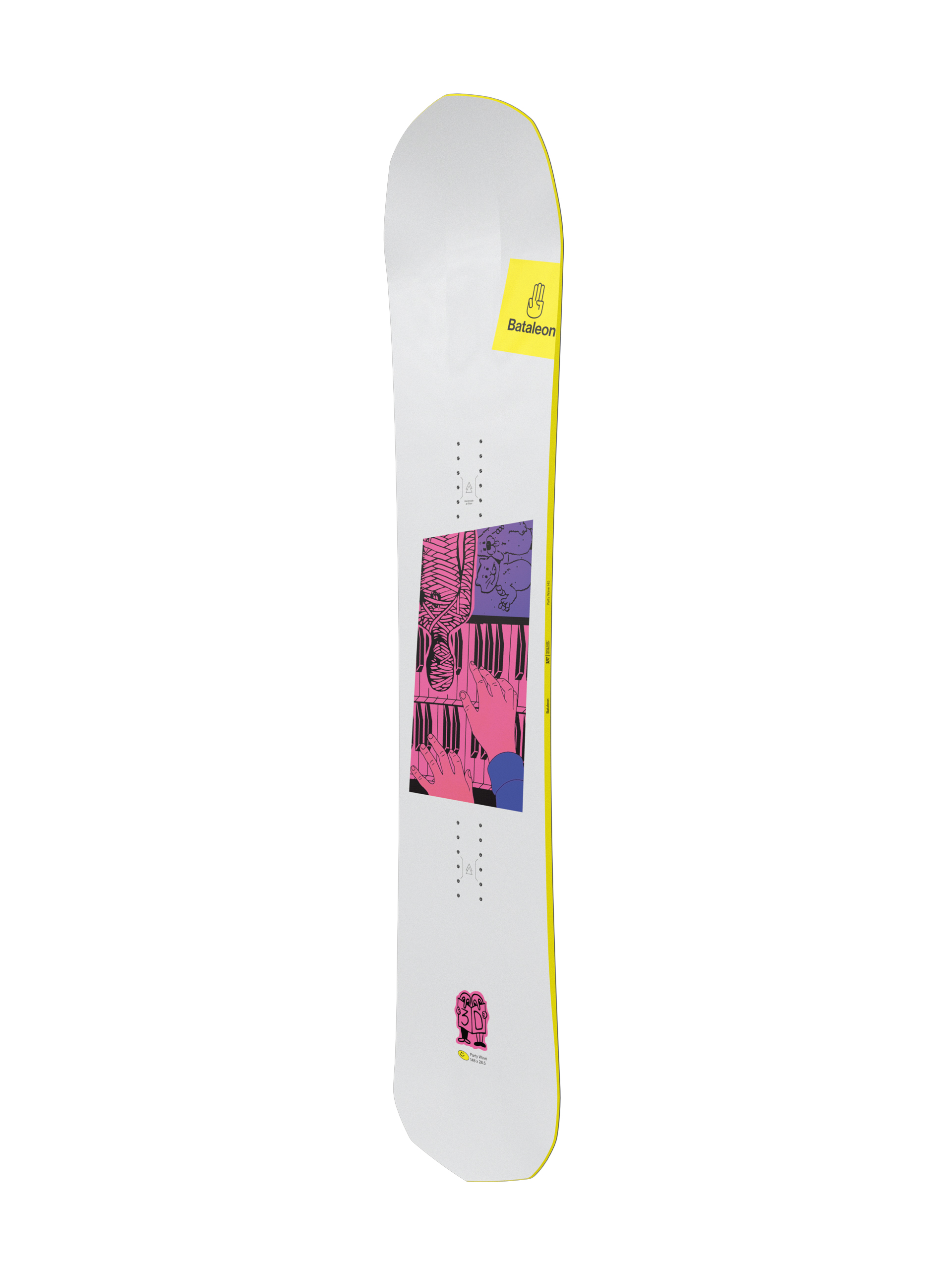 Bataleon Snowboard Party Wave - white, pink