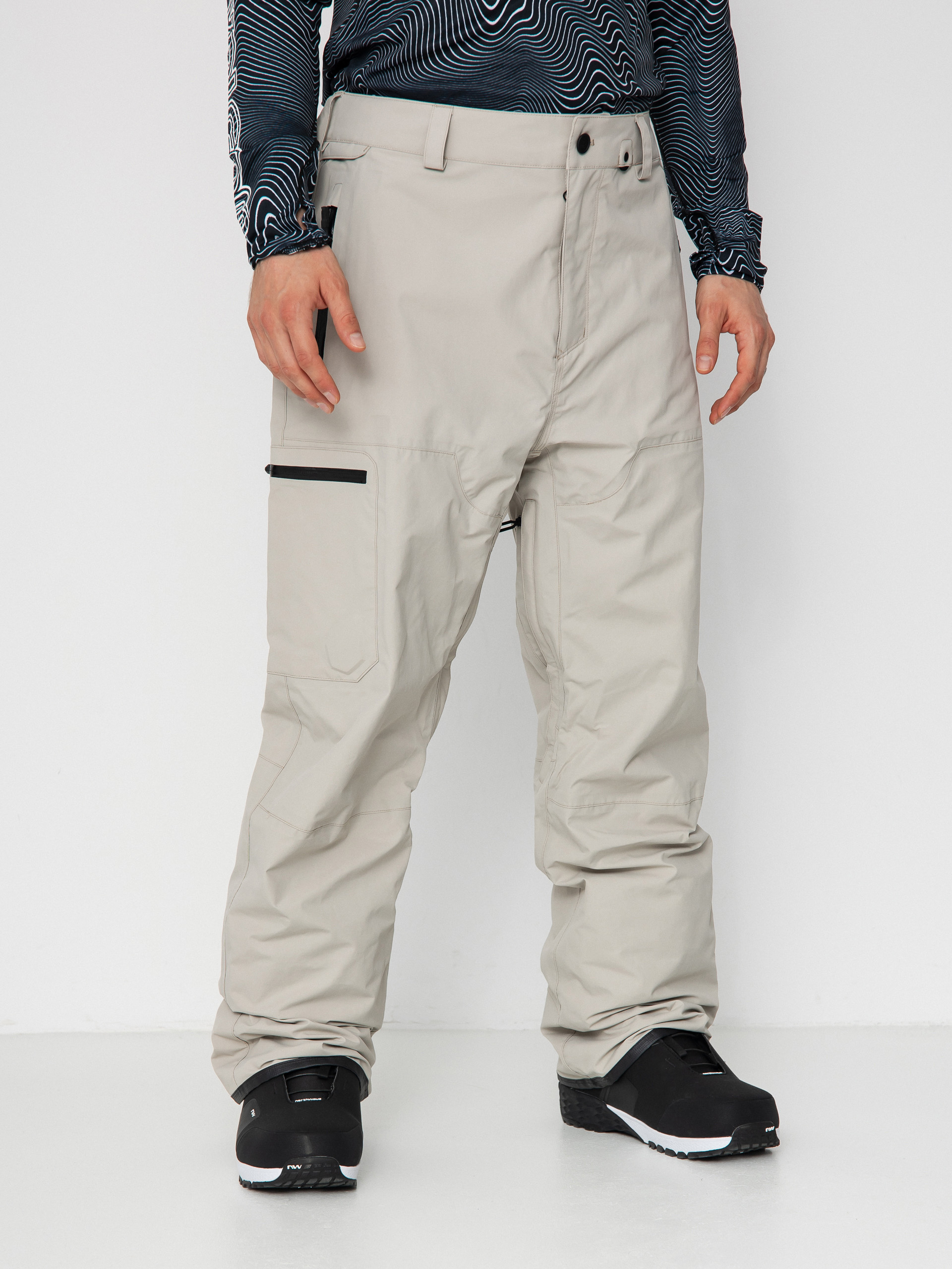 Mens Volcom Snowboard pants L Gore Tex (stone)