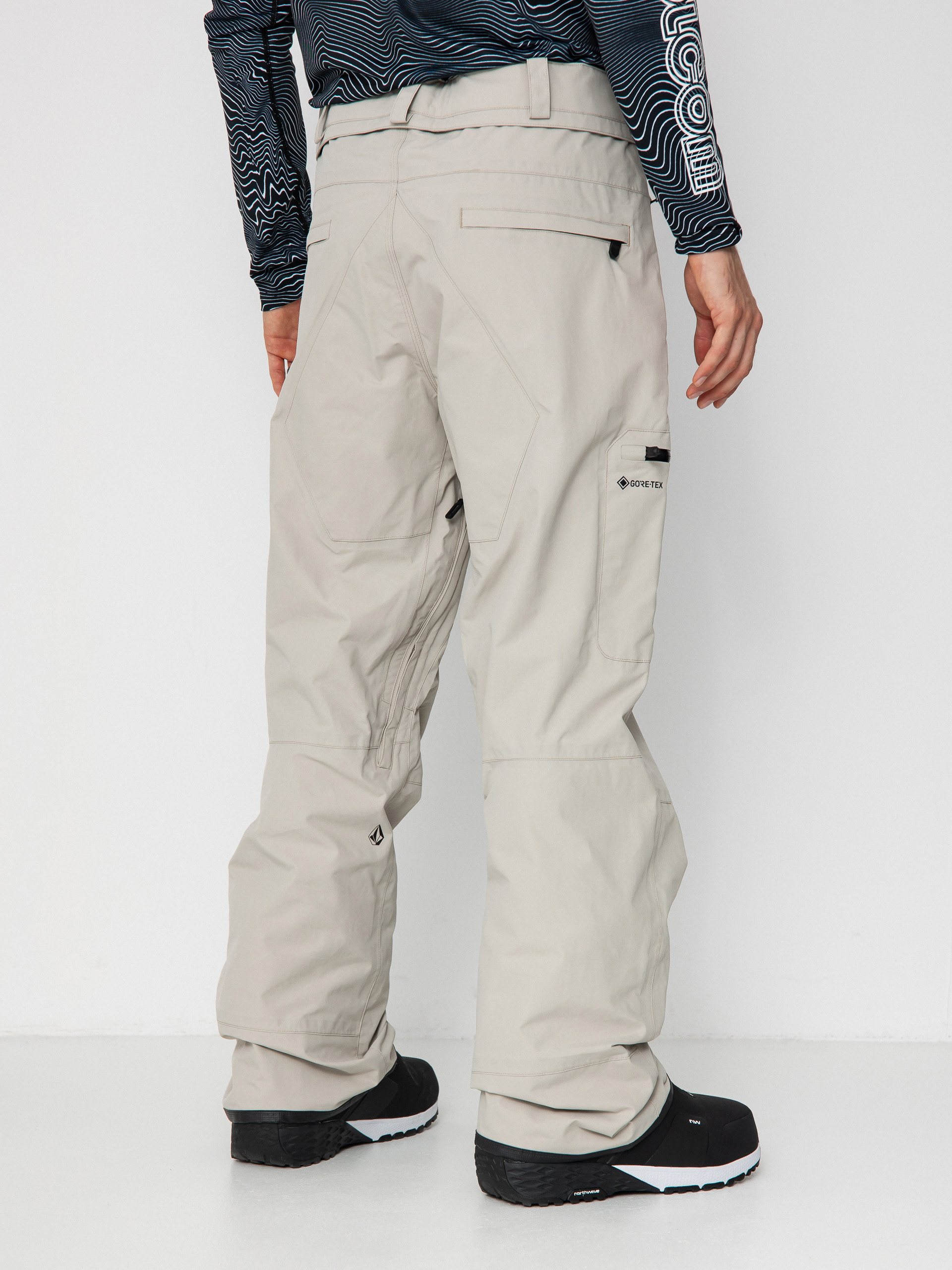 Volcom Snowboard pants L Gore Tex - white, beige (stone)