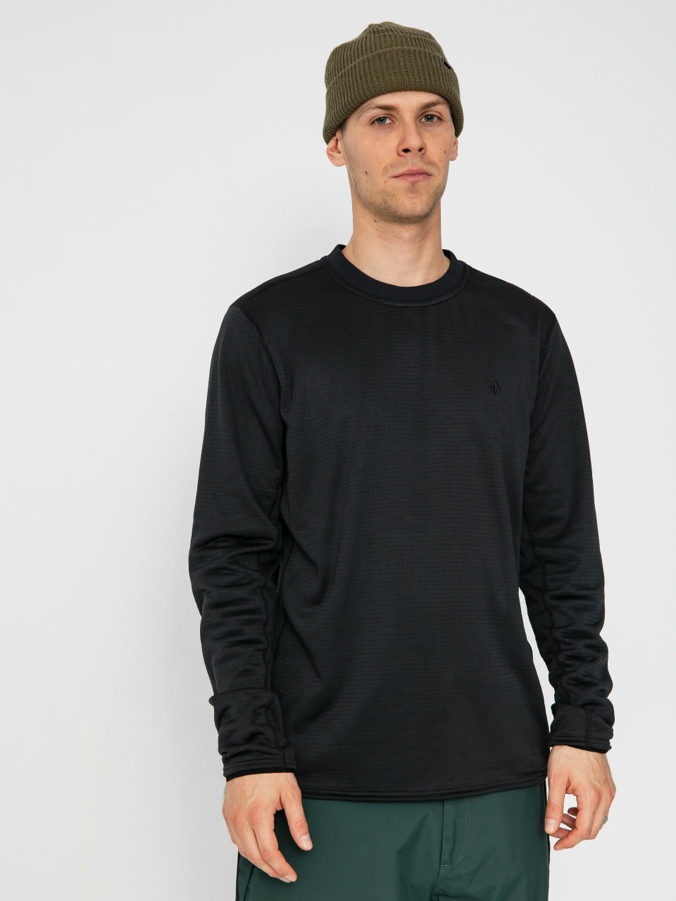 Herren Volcom Aktives Sweatshirt Gridlock Crew (black)