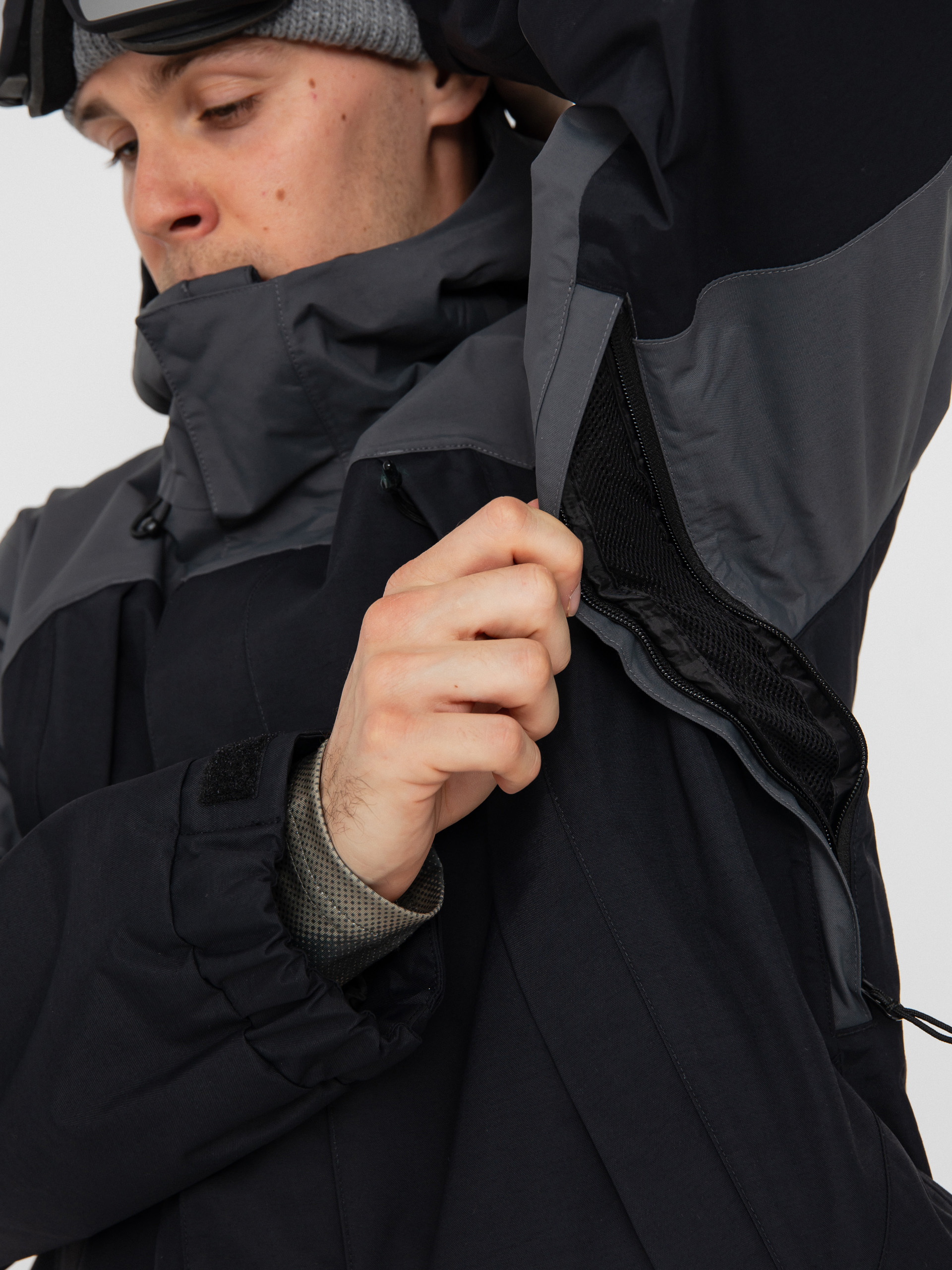 Herren Vans Snowboard Jacke Mte Hellbound (black/asphalt)