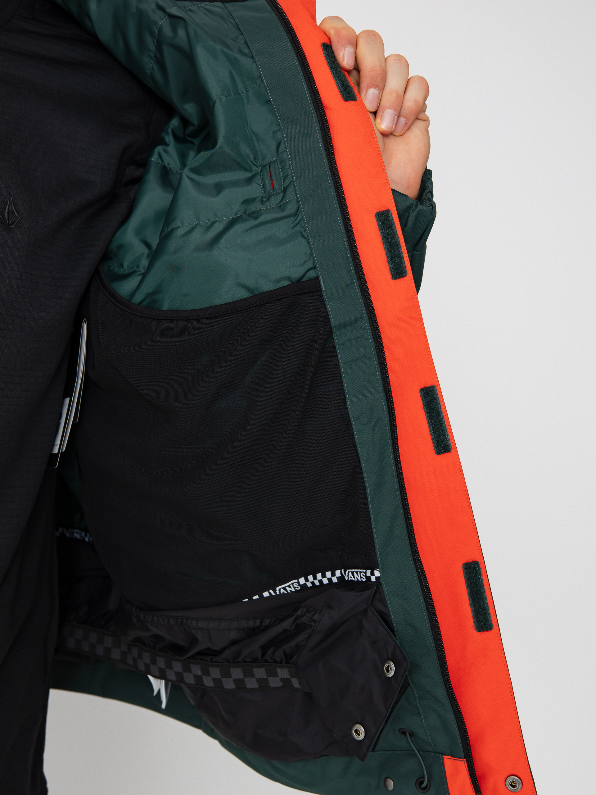 Mens Vans Snowboard jacket Mte Hellbound (fiesta/green gables)