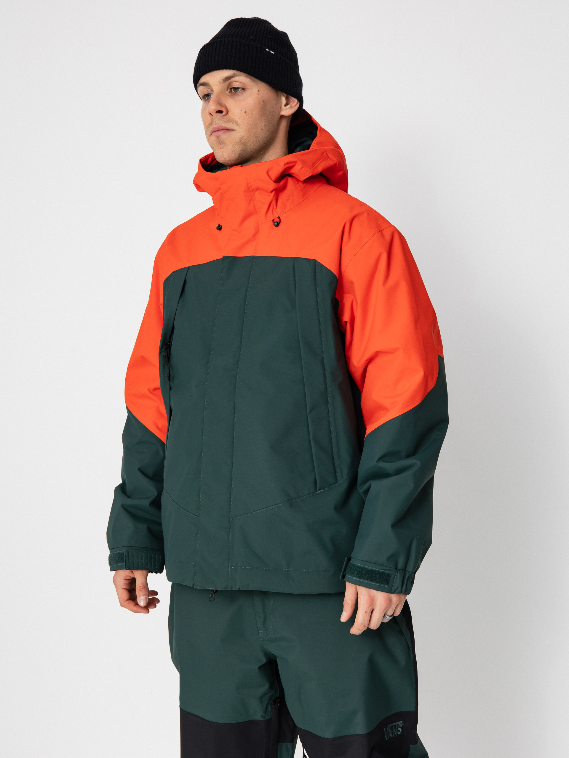 Mens Vans Snowboard jacket Mte Hellbound (fiesta/green gables)