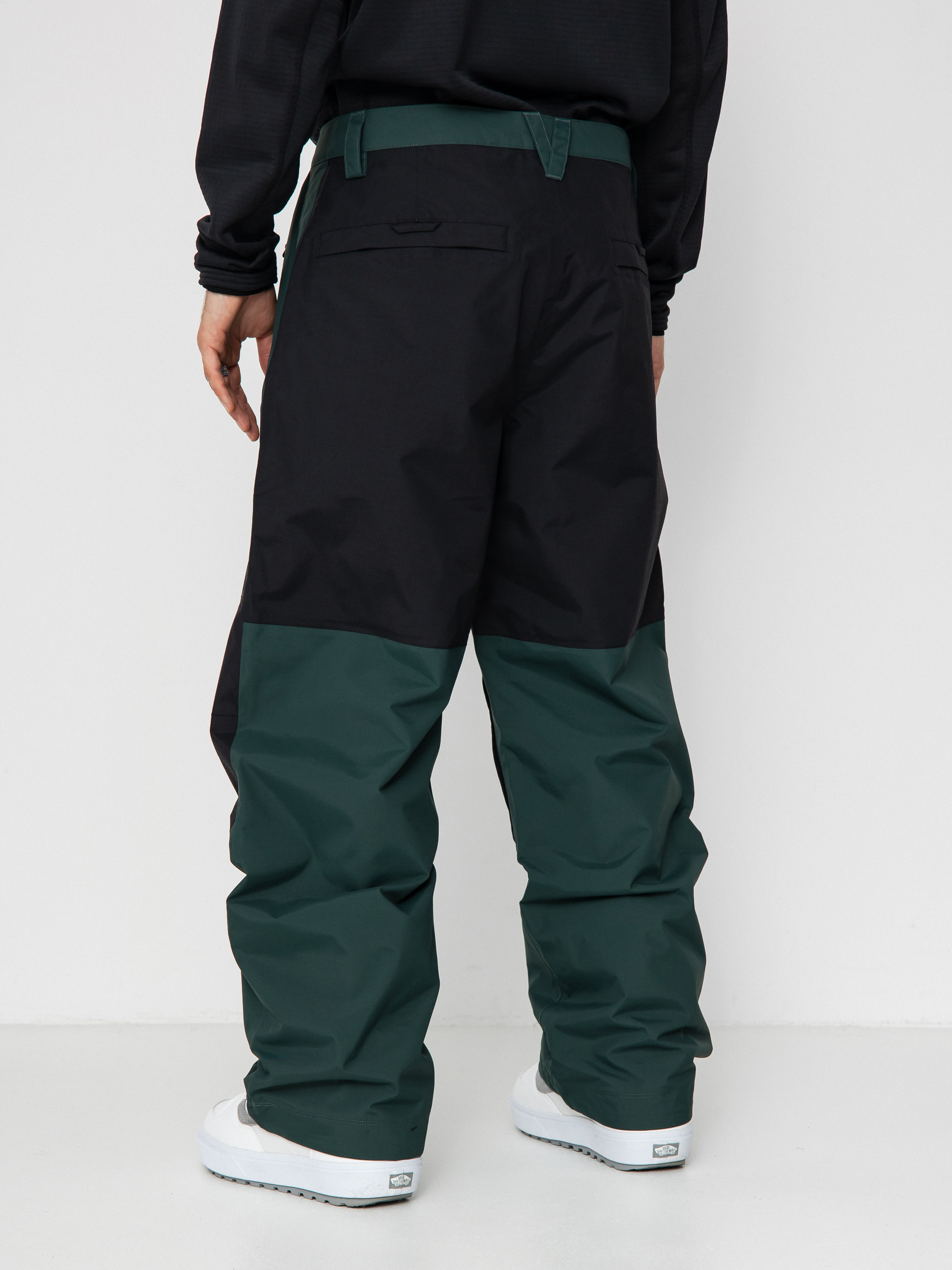 Mens Vans Snowboard pants Mte Hellbound (black/green gables)