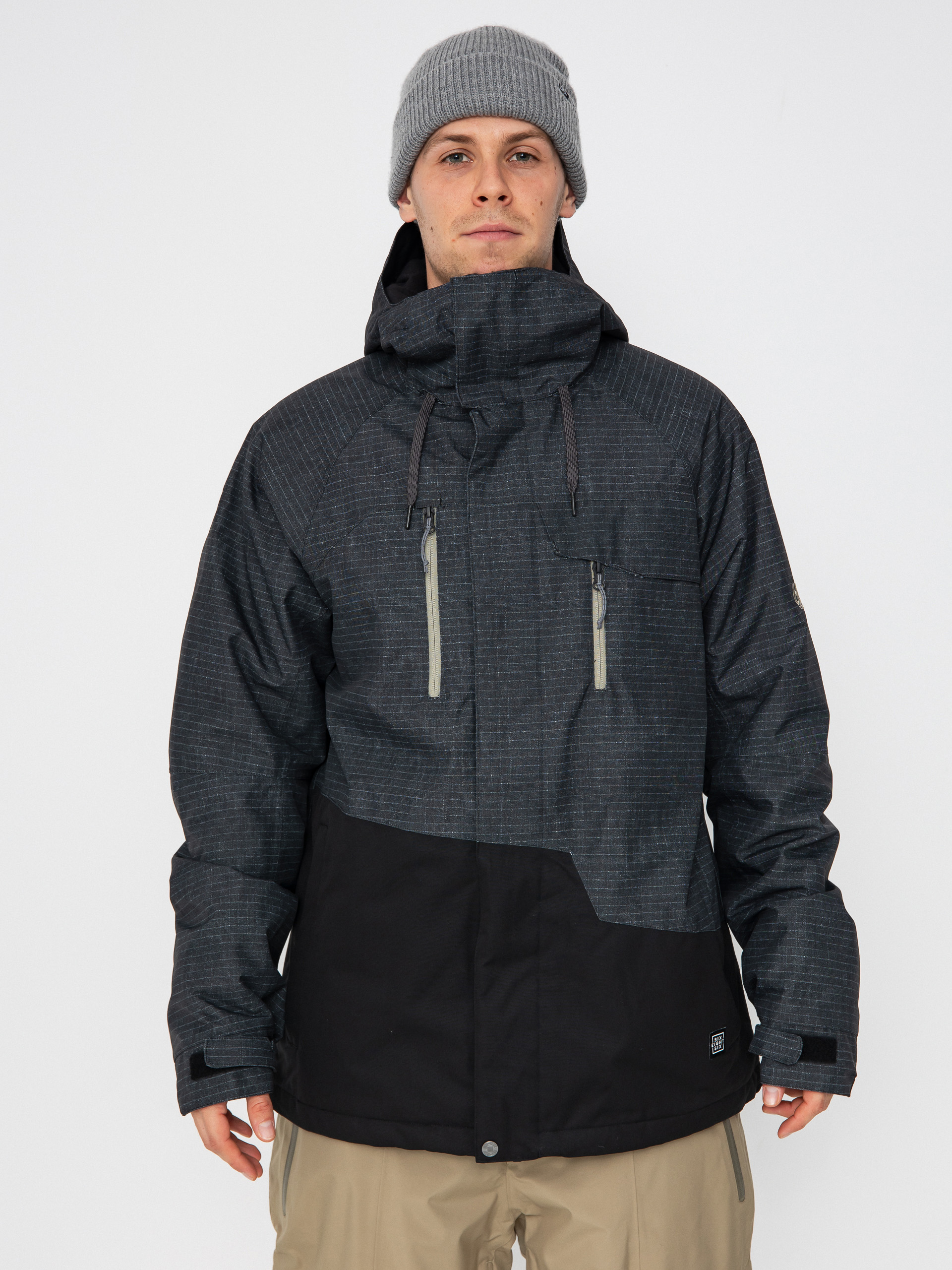 686 Geo Insulated Snowboard jacket (black ripstop colorblock)