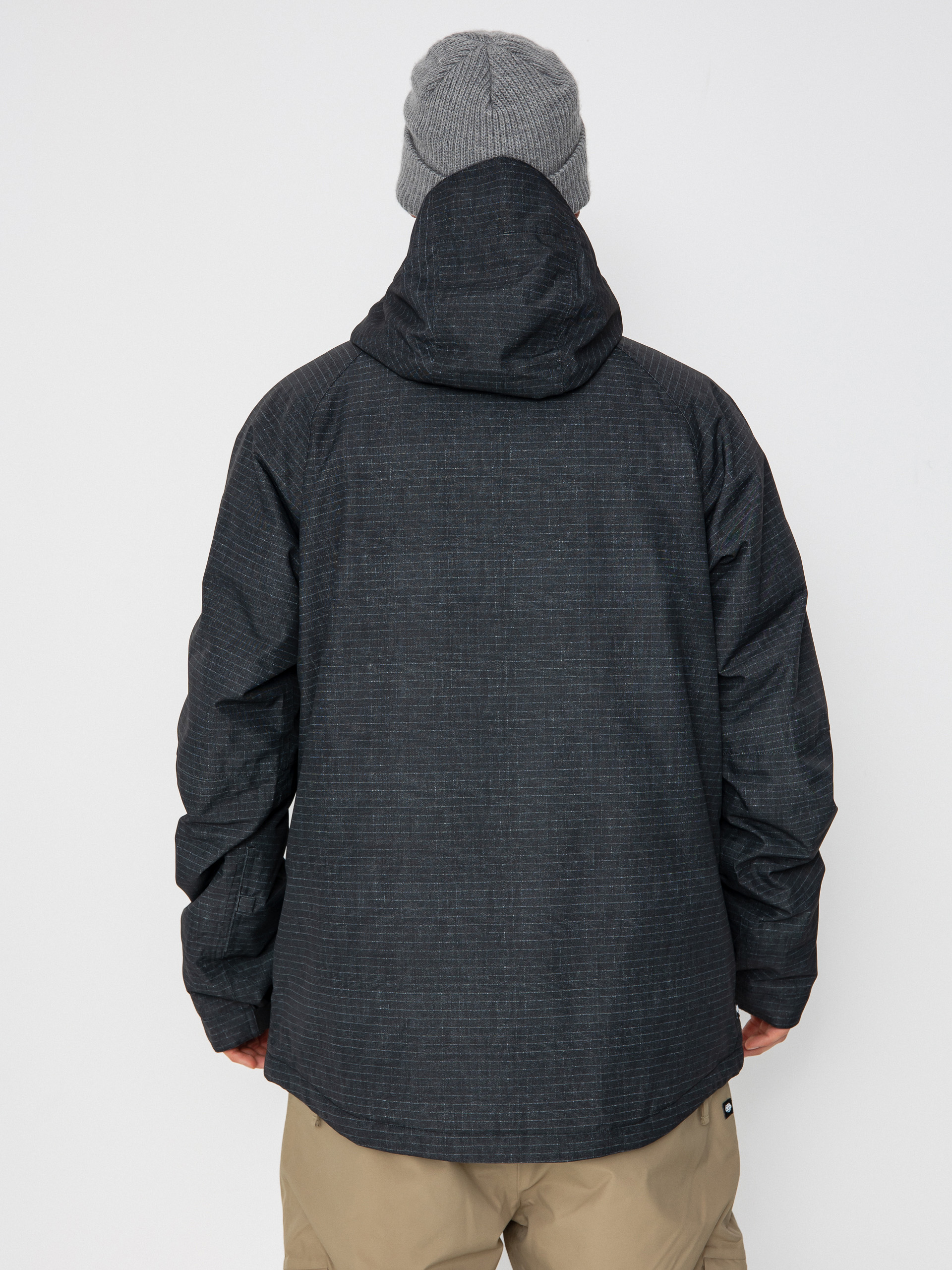 Mens 686 Geo Insulated Snowboard jacket (black ripstop colorblock)