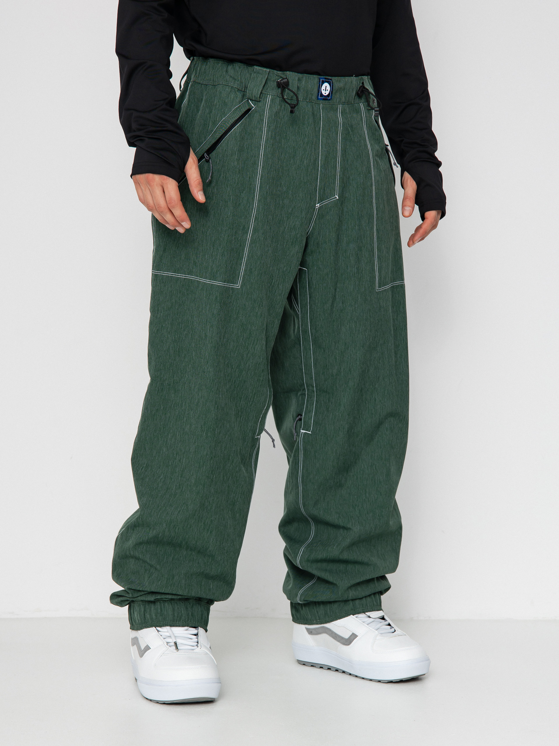 Mens 686 Dojo Snowboard pants (forest green denim)