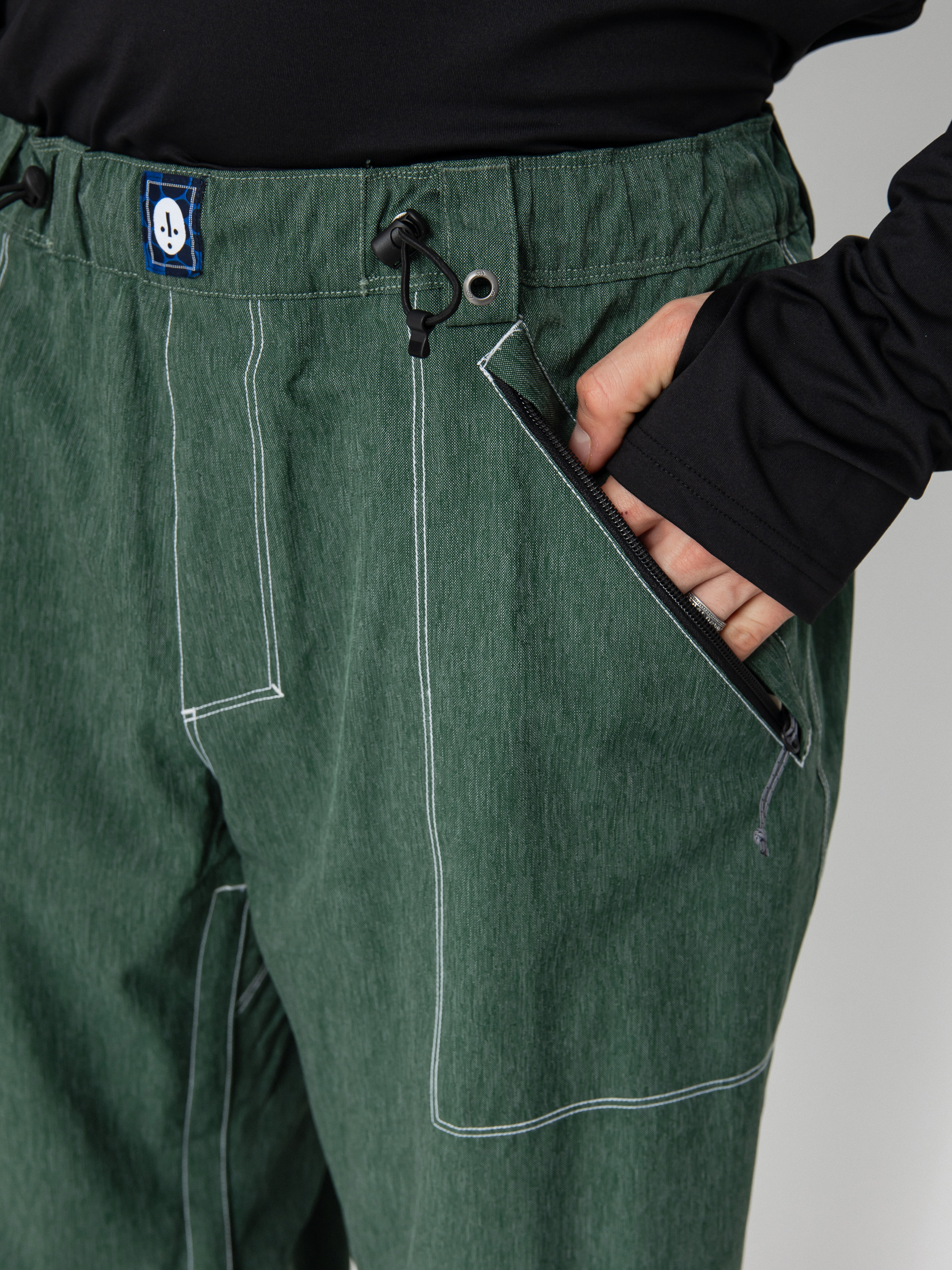 Mens 686 Dojo Snowboard pants (forest green denim)