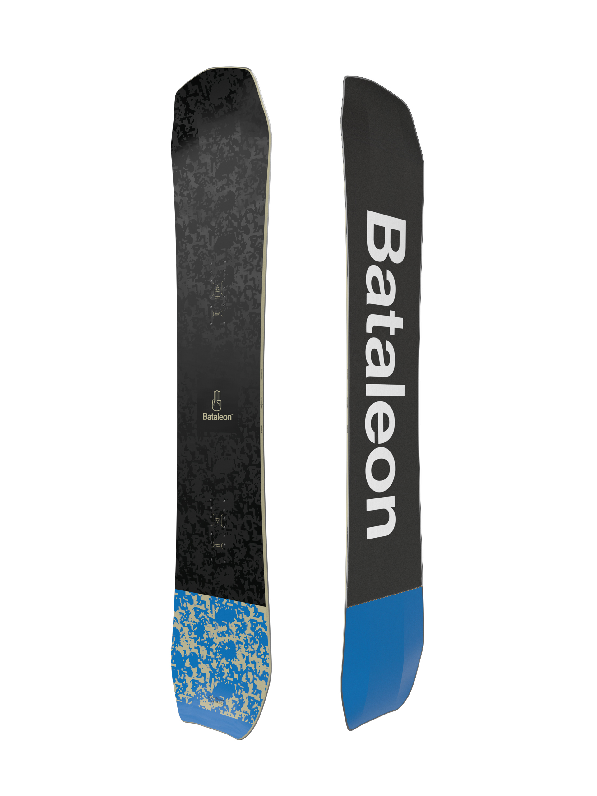 Herren Bataleon Snowboard Whatever (black/white/blue)