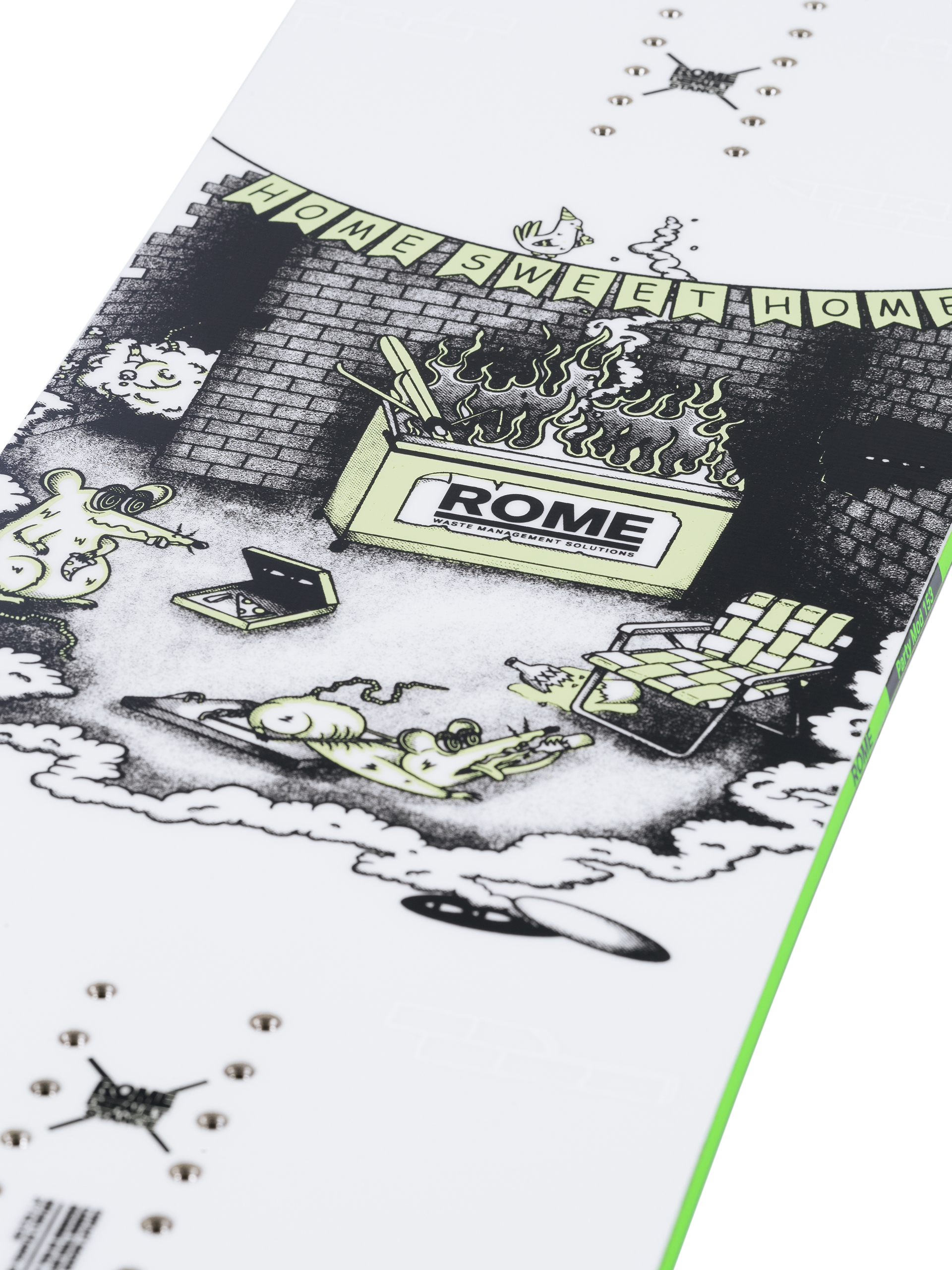 Rome Snowboard Party Mod - white, black