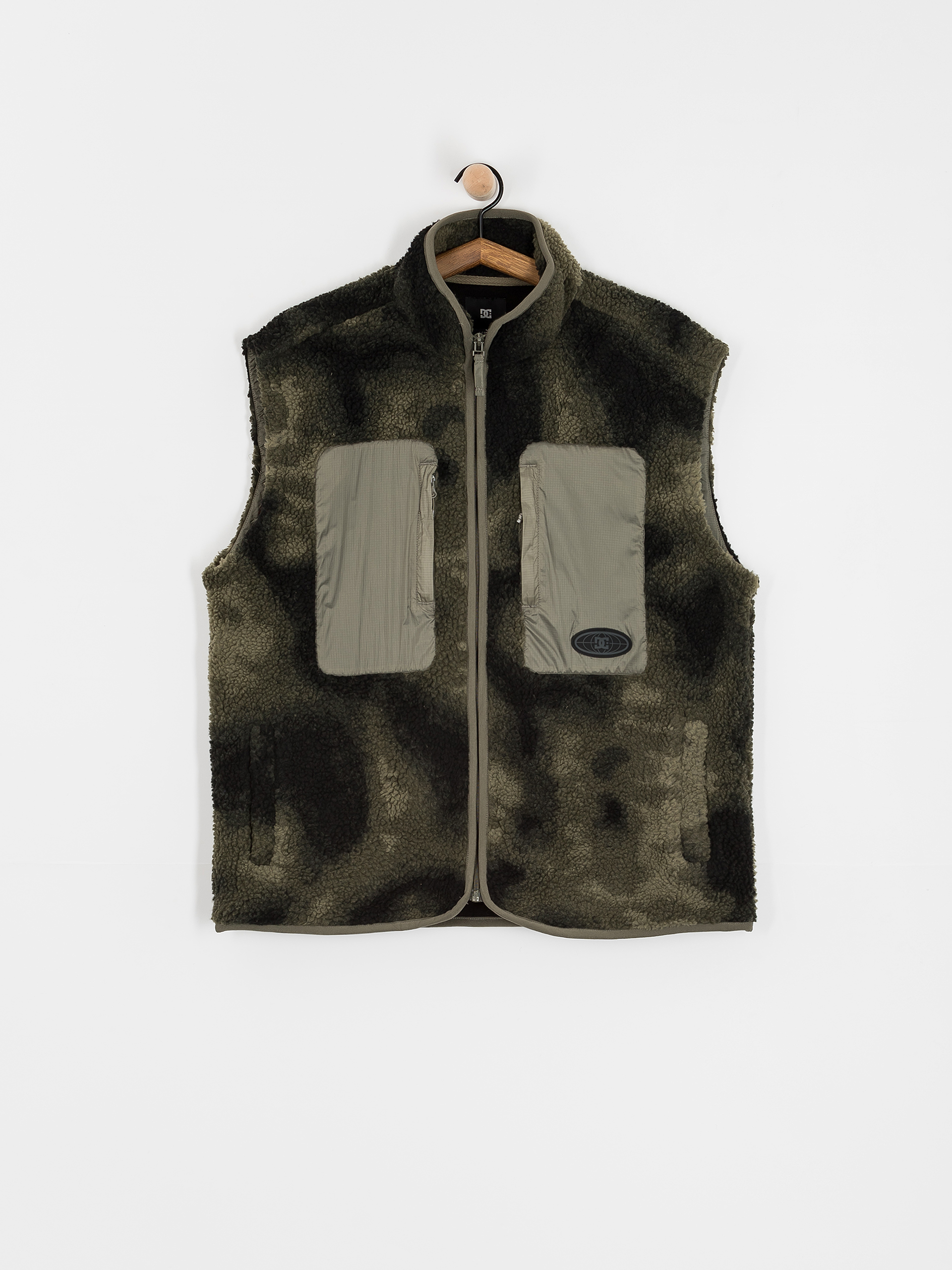 Mens DC Traverse Fleece  (olive overspray prnt)