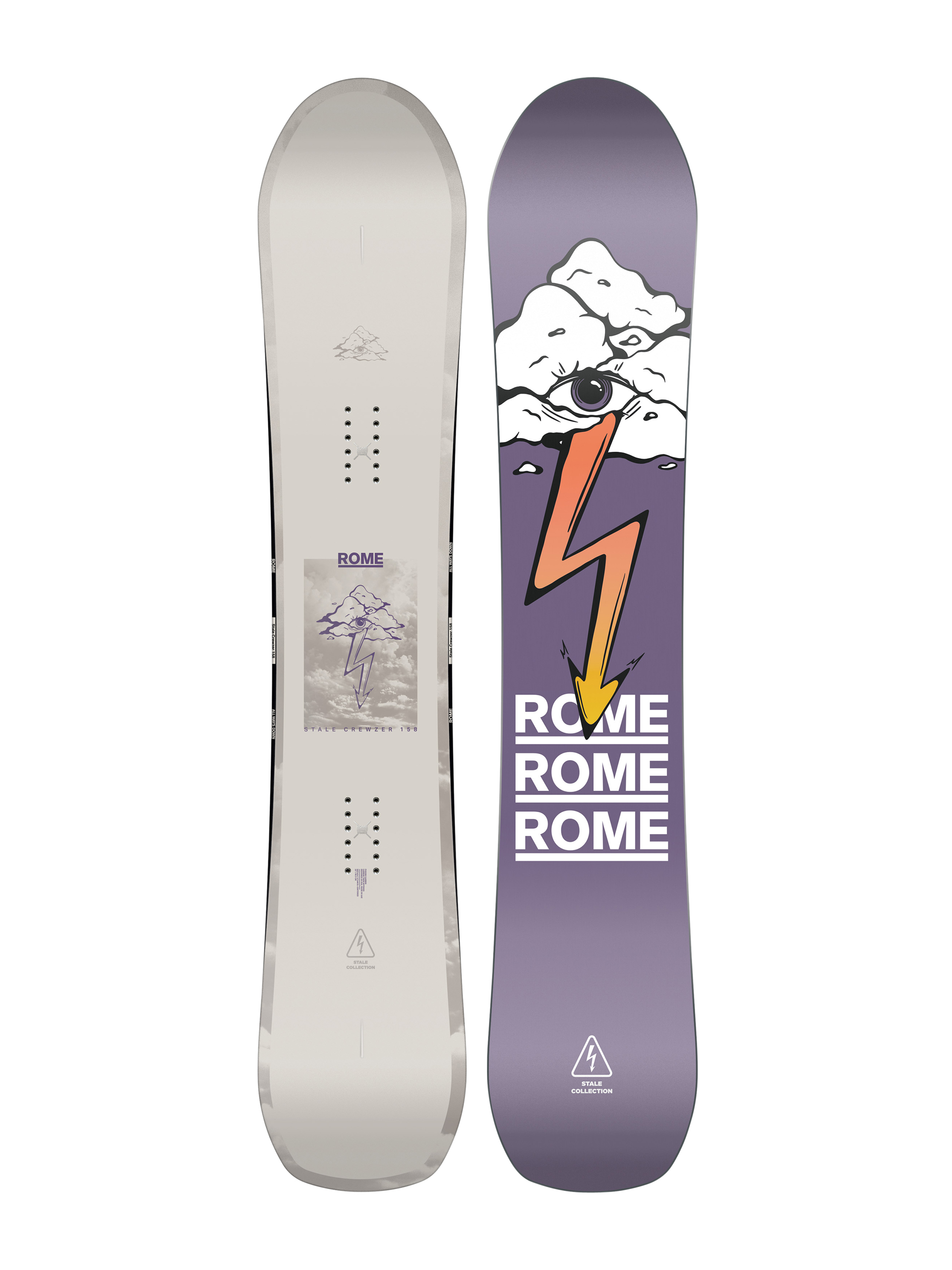 ROME STALE CREWZER 158 スノーボード Rome Snowboard Stale Crewzer - grey