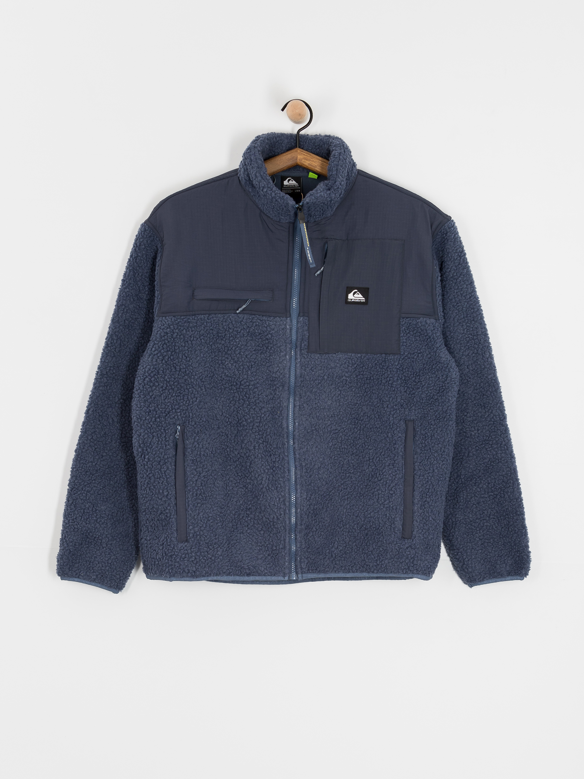 Mens Quiksilver Shallow Water FZ Fleece  (vintage indigo)