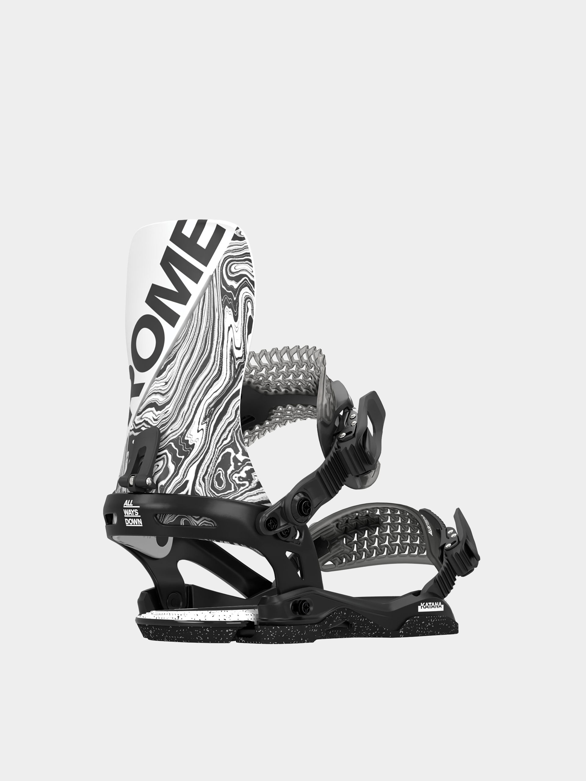 Rome Snowboard bindings Katana white, black (black/white)
