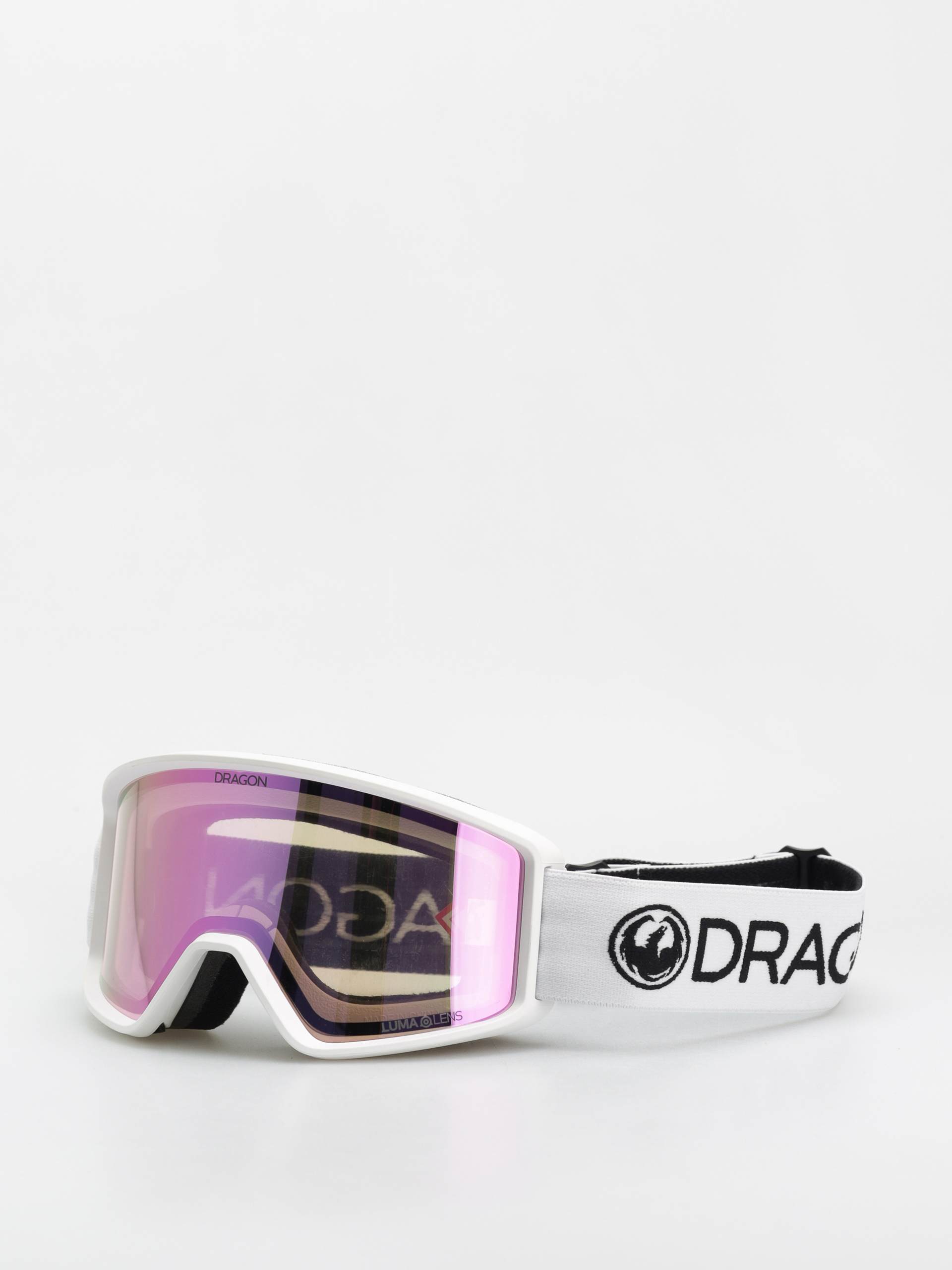 Dragon DXT OTG Goggles (white/lumalens pink ion)