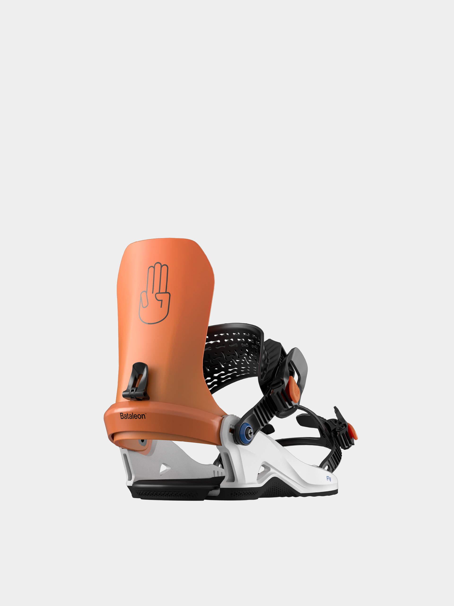 Mens Bataleon Snowboard bindings Fly (neon orange)