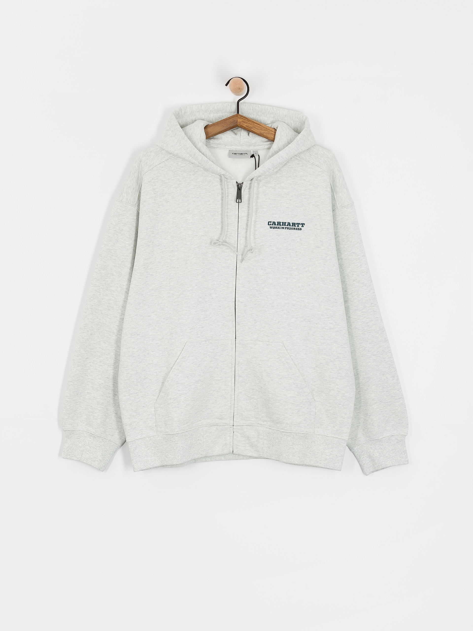 Carhartt WIP Hoodie Runaway ZHD - grey (ash heather/malachite)