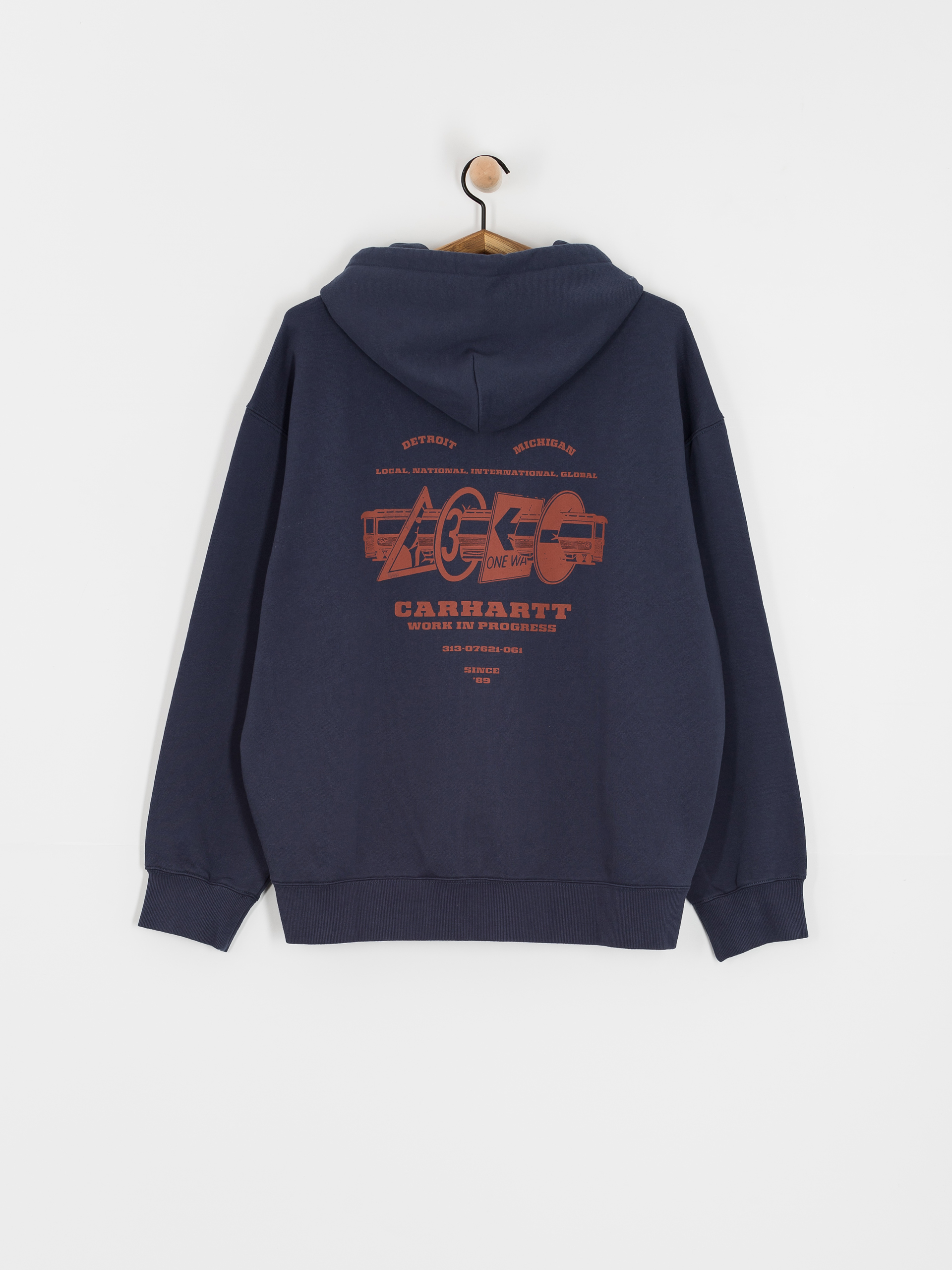 Carhartt WIP Hoodie Runaway ZHD (blue/vermillion)