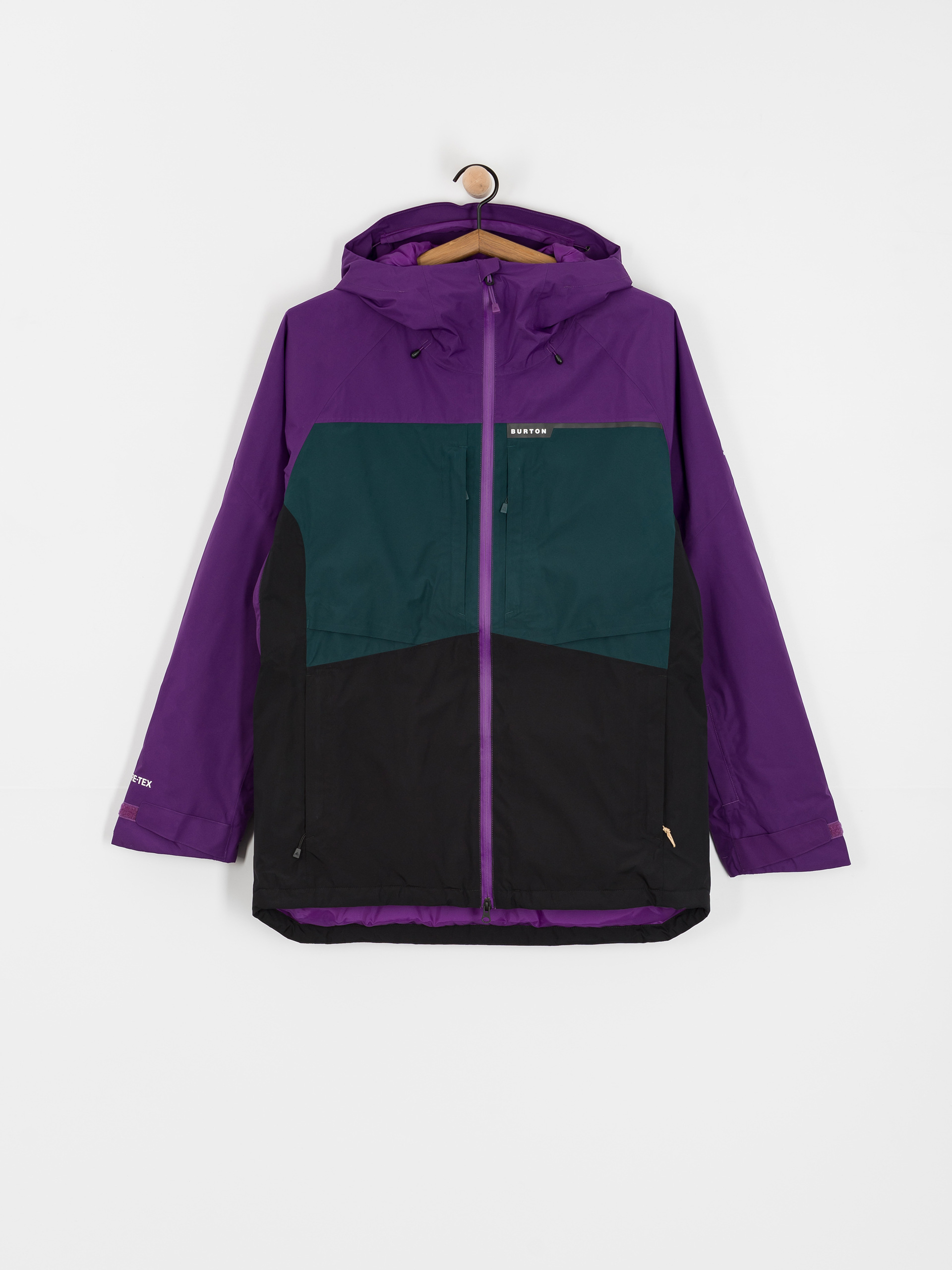 Herren Burton Snowboard Jacke Pillowline Gore Tex (impprl/depemd/trublk)